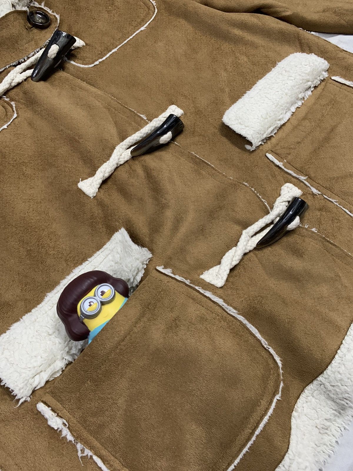 Other Japanese Brand Joky Gal Faux Suede Sherpa Hooded Dufflecoat Size M / US 6-8 / IT 42-44 - 7 Thumbnail