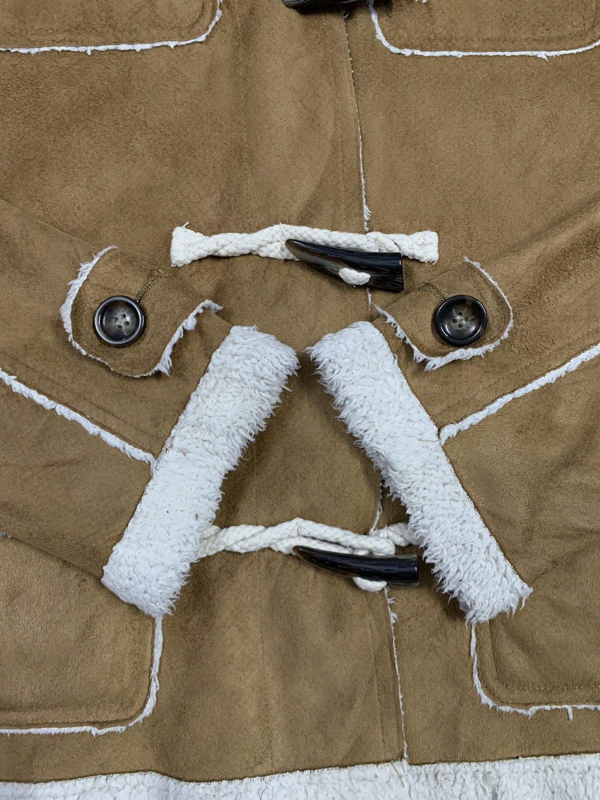 Other Japanese Brand Joky Gal Faux Suede Sherpa Hooded Dufflecoat Size M / US 6-8 / IT 42-44 - 10 Thumbnail