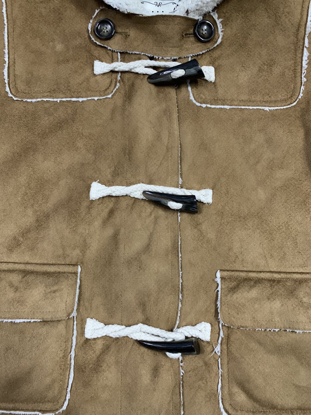 Other Japanese Brand Joky Gal Faux Suede Sherpa Hooded Dufflecoat Size M / US 6-8 / IT 42-44 - 6 Thumbnail