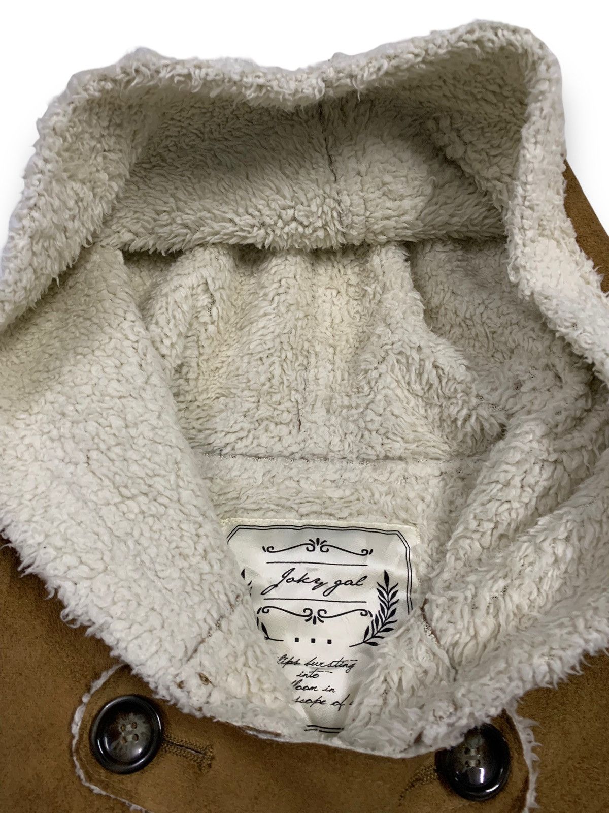 Other Japanese Brand Joky Gal Faux Suede Sherpa Hooded Dufflecoat Size M / US 6-8 / IT 42-44 - 4 Thumbnail