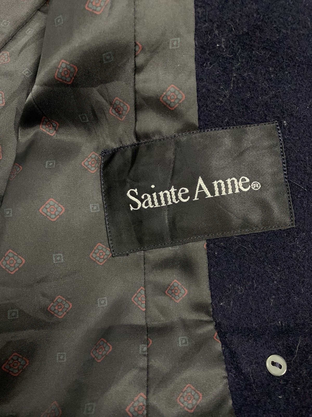 Japanese Brand Japanese Brand Sainte Anne Black Wool-Cashmere Blend Peacoat Size L / US 10 / IT 46 - 15 Thumbnail