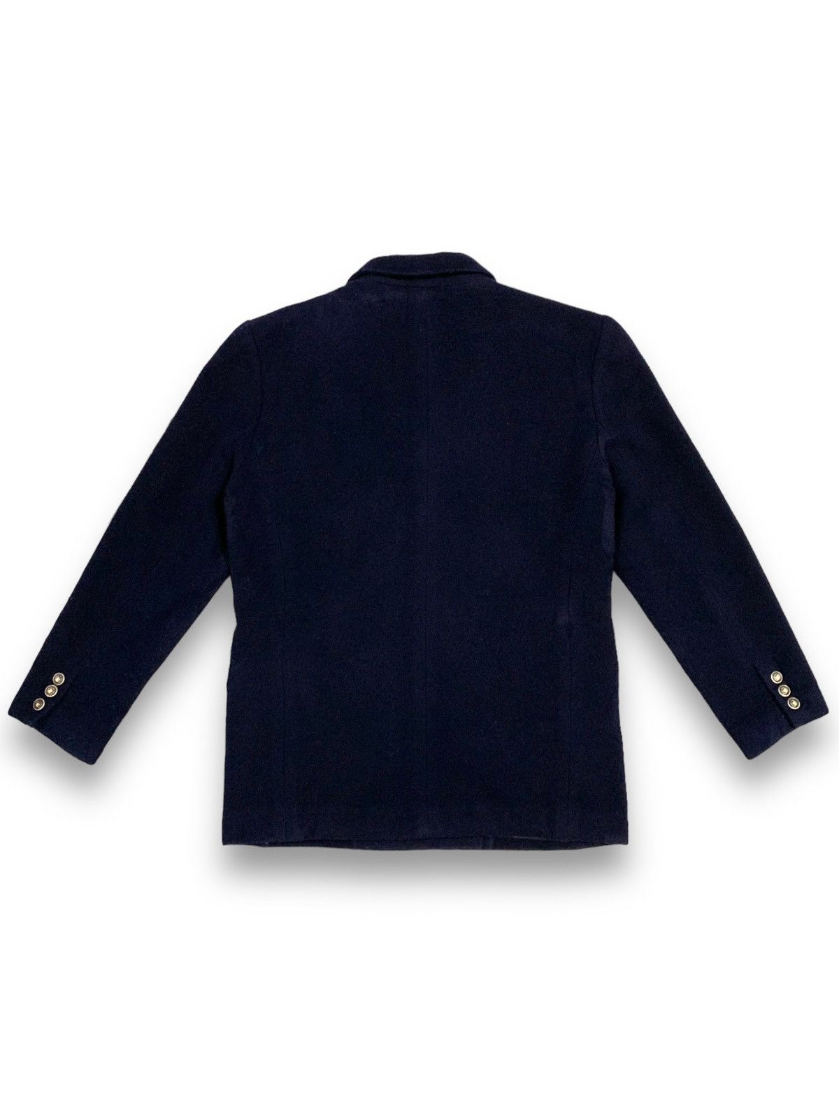 Japanese Brand Japanese Brand Sainte Anne Black Wool-Cashmere Blend Peacoat Size L / US 10 / IT 46 - 2 Thumbnail
