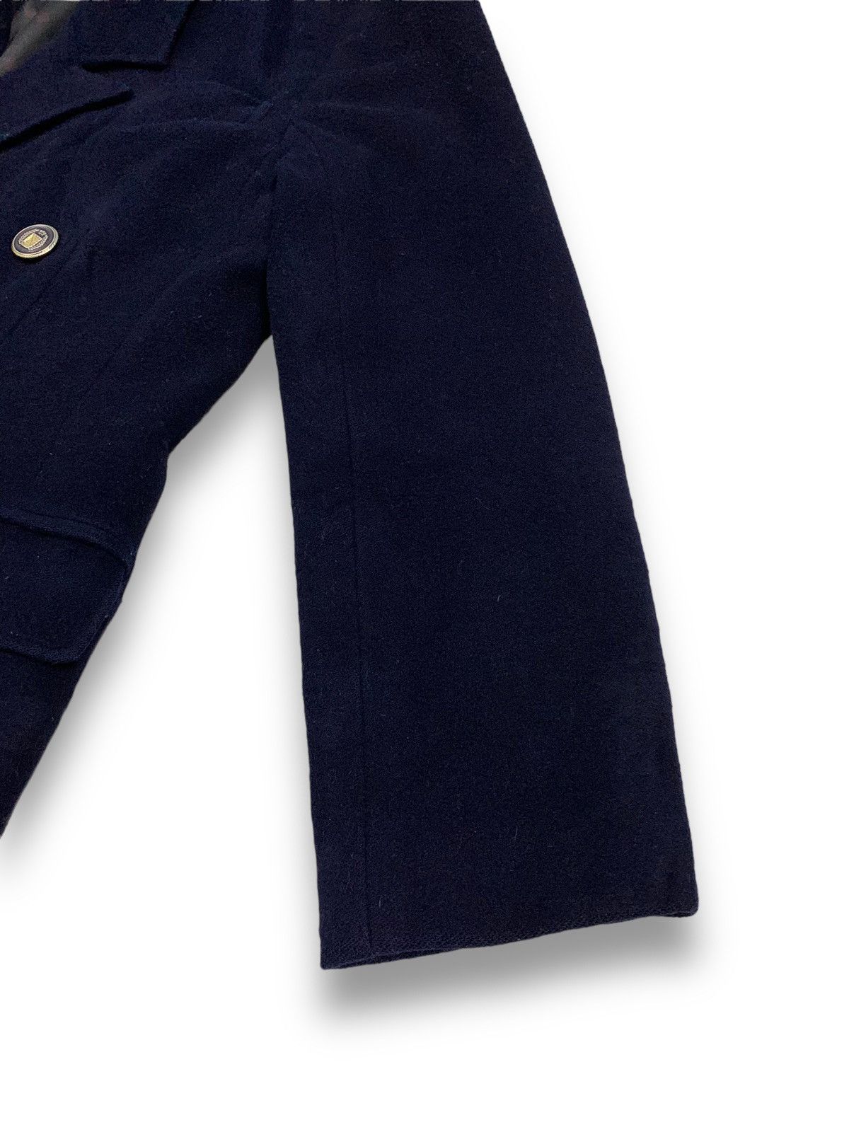 Japanese Brand Japanese Brand Sainte Anne Black Wool-Cashmere Blend Peacoat Size L / US 10 / IT 46 - 11 Thumbnail