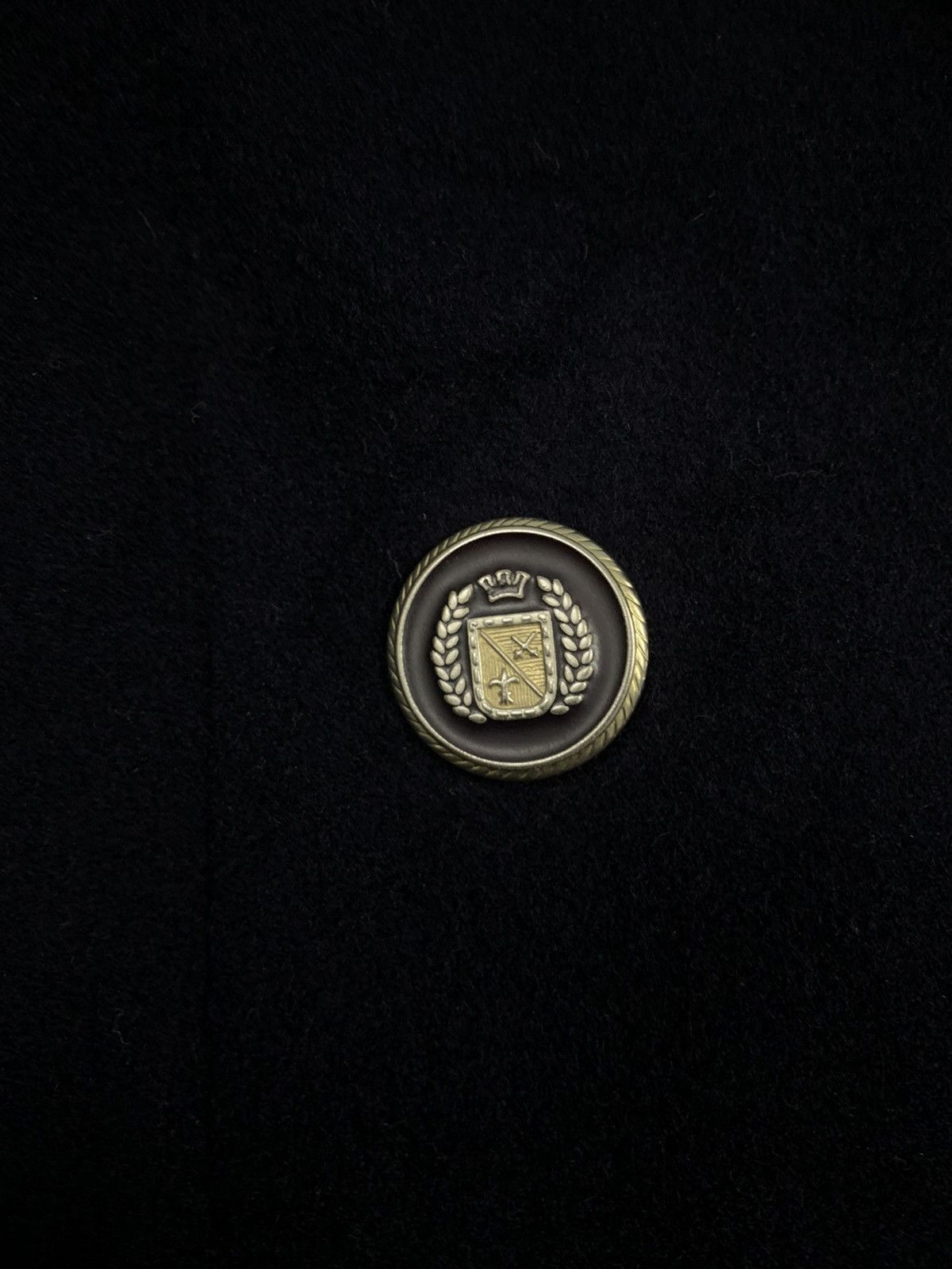 Japanese Brand Japanese Brand Sainte Anne Black Wool-Cashmere Blend Peacoat Size L / US 10 / IT 46 - 7 Thumbnail