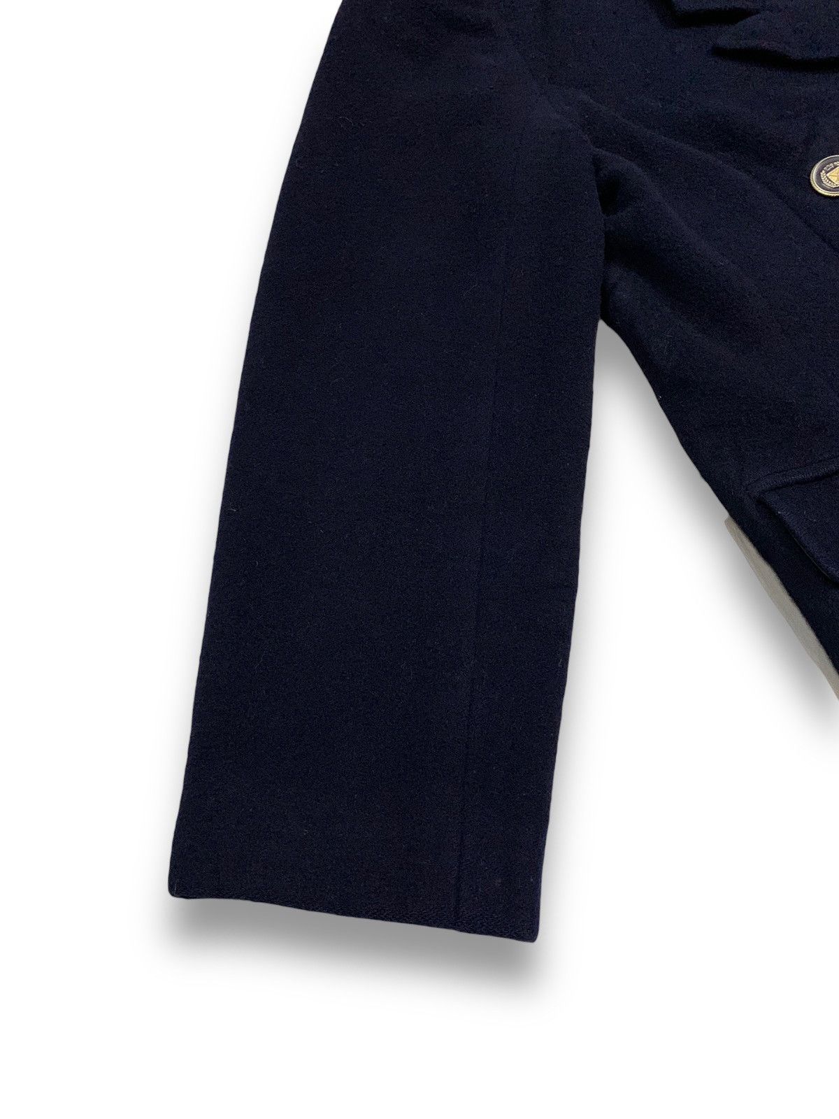 Japanese Brand Japanese Brand Sainte Anne Black Wool-Cashmere Blend Peacoat Size L / US 10 / IT 46 - 10 Thumbnail
