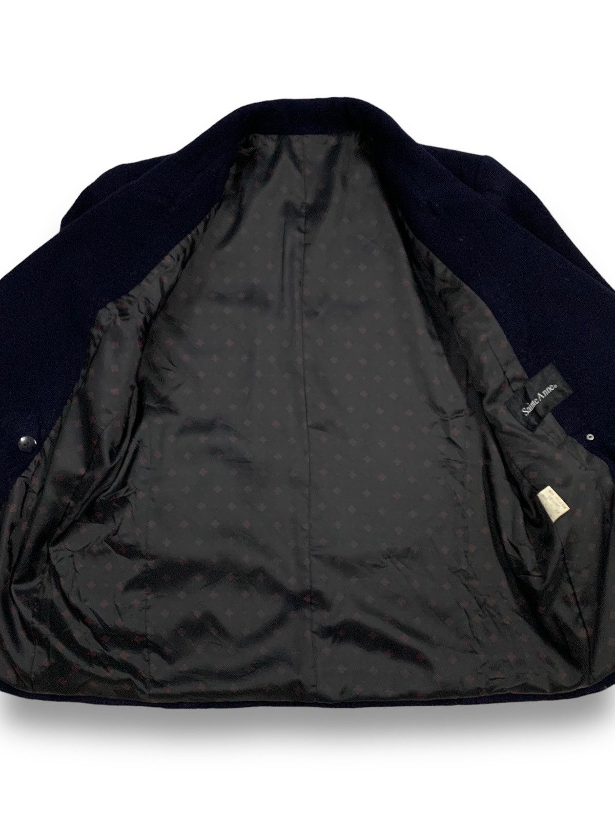 Japanese Brand Japanese Brand Sainte Anne Black Wool-Cashmere Blend Peacoat Size L / US 10 / IT 46 - 14 Thumbnail