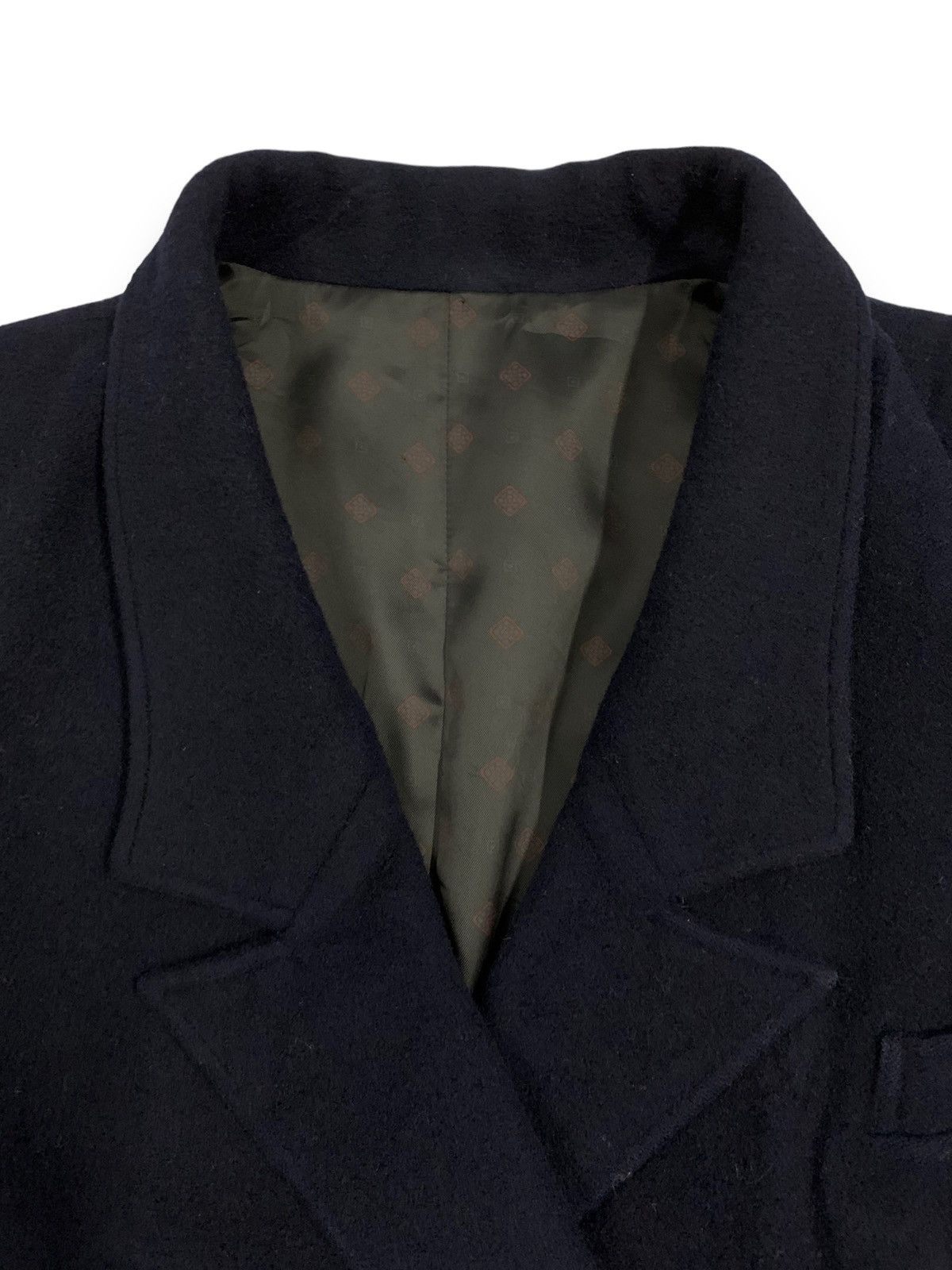 Japanese Brand Japanese Brand Sainte Anne Black Wool-Cashmere Blend Peacoat Size L / US 10 / IT 46 - 4 Thumbnail