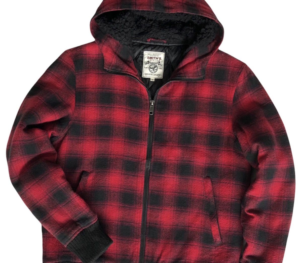 Japanese Brand Smith's American Checkered Hooded Jacket Size US M / EU 48-50 / 2 - 3 Thumbnail