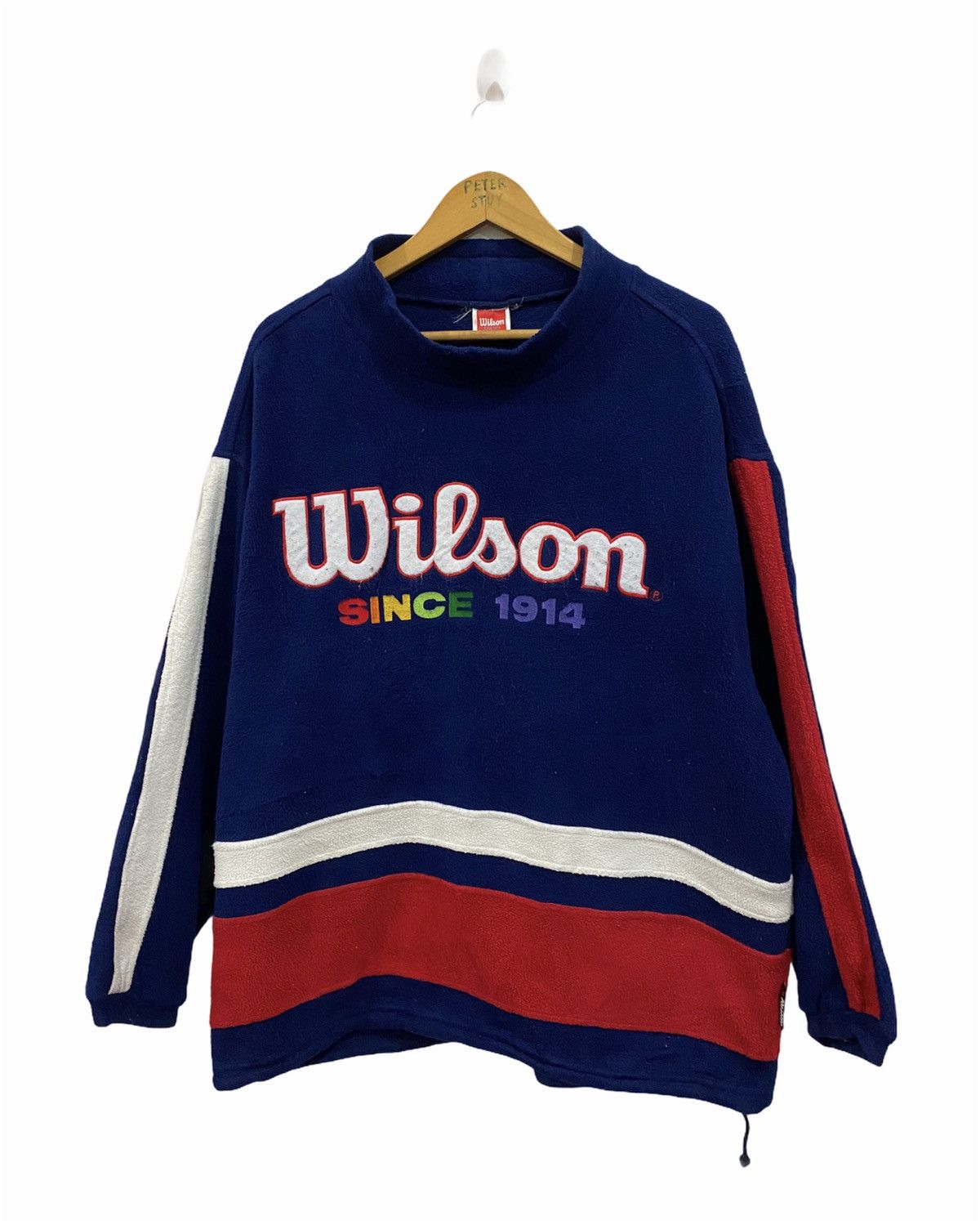 Polartec × Vintage × Wilson Vintage Wilson Big Logo Sweater Size US L / EU 52-54 / 3 - 1 Thumbnail