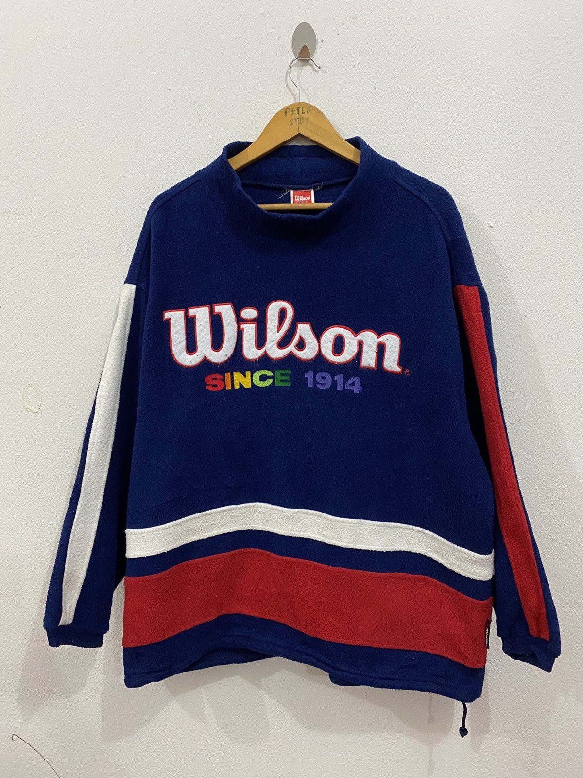 Polartec × Vintage × Wilson Vintage Wilson Big Logo Sweater Size US L / EU 52-54 / 3 - 2 Thumbnail