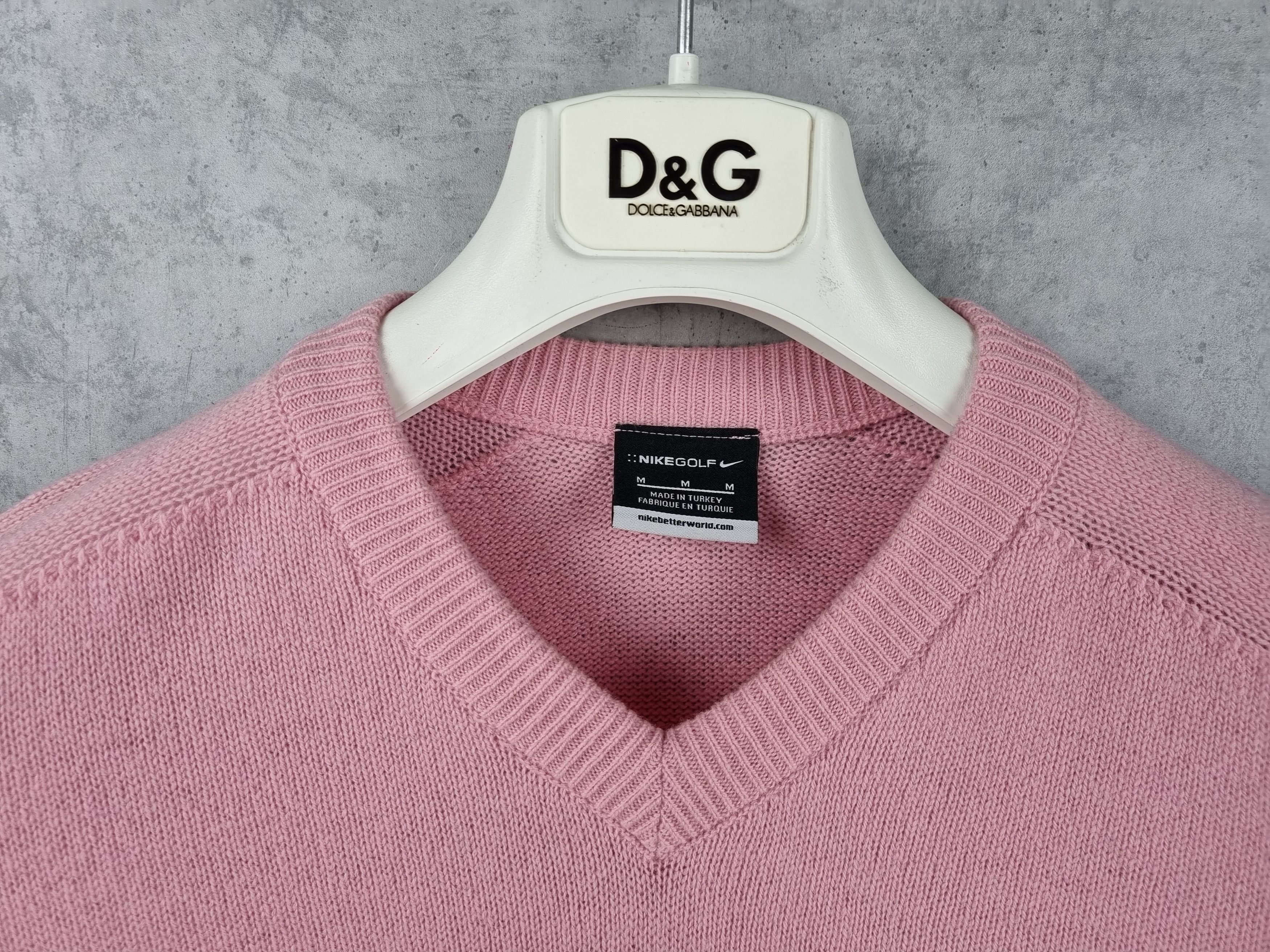 Nike × Vintage Rare 90s NIKE Golf Wool Pink Sweater GOLF WANG Style Size US M / EU 48-50 / 2 - 18 Thumbnail