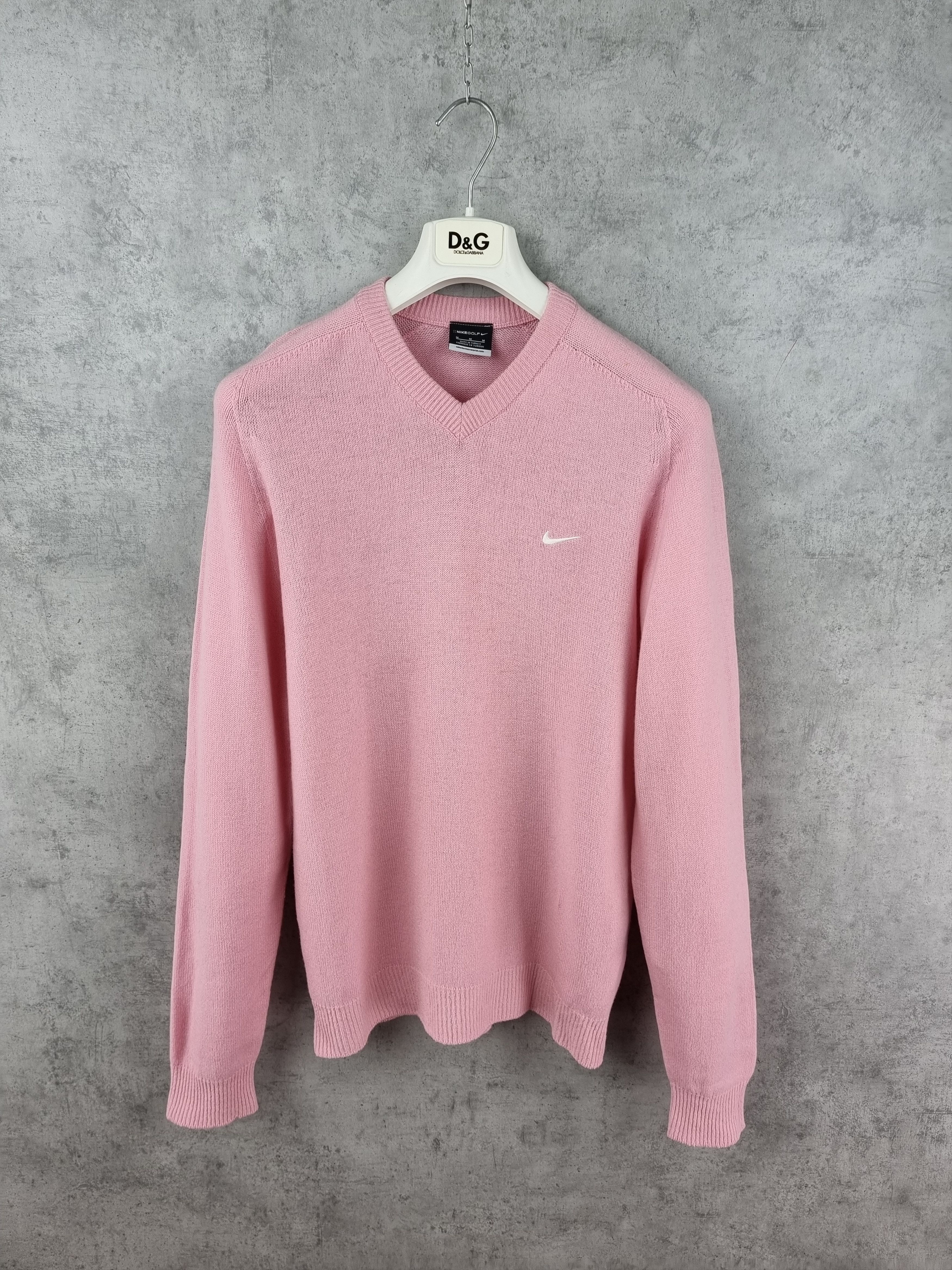 Nike × Vintage Rare 90s NIKE Golf Wool Pink Sweater GOLF WANG Style Size US M / EU 48-50 / 2 - 4 Thumbnail