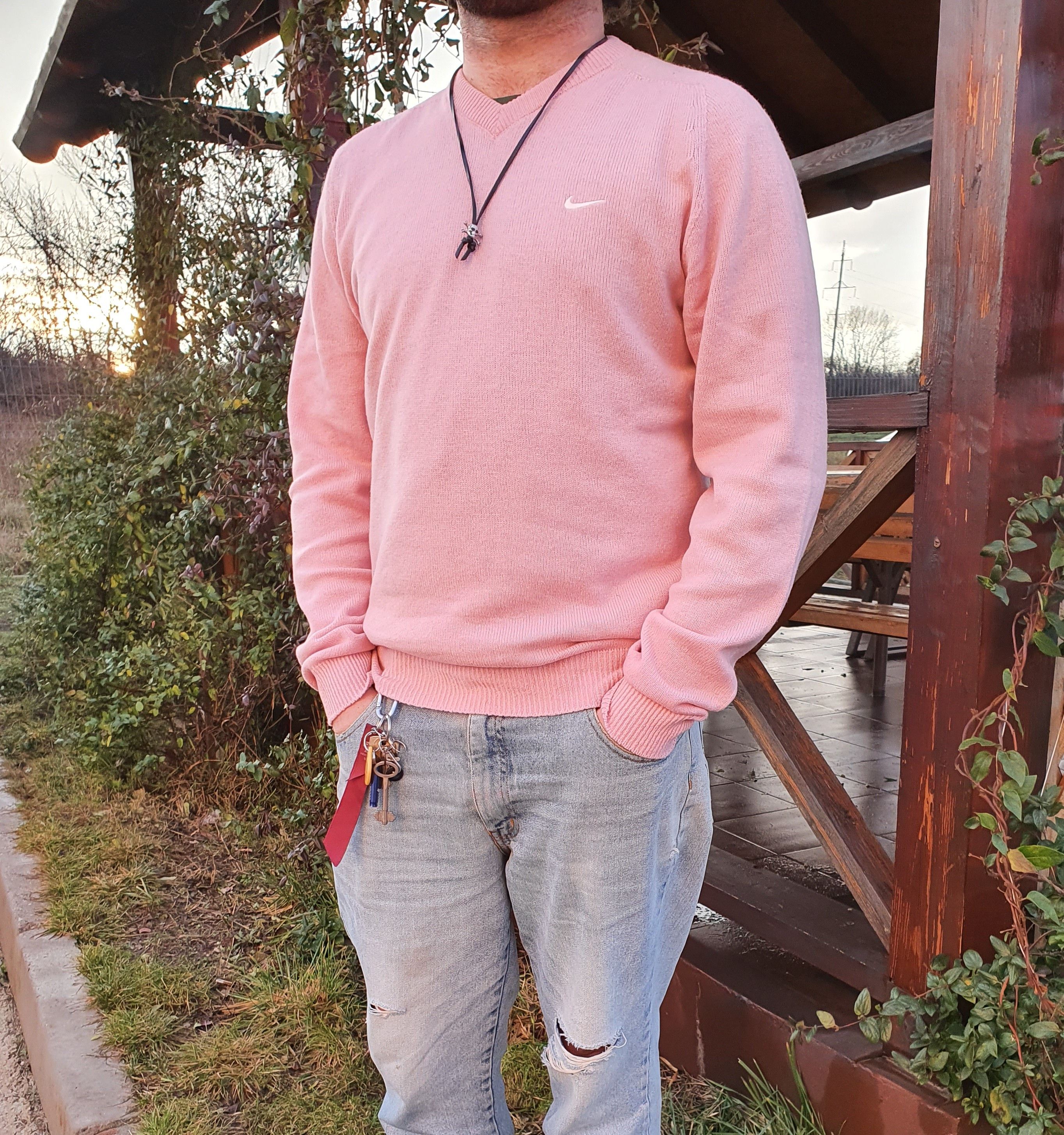 Nike × Vintage Rare 90s NIKE Golf Wool Pink Sweater GOLF WANG Style Size US M / EU 48-50 / 2 - 2 Thumbnail