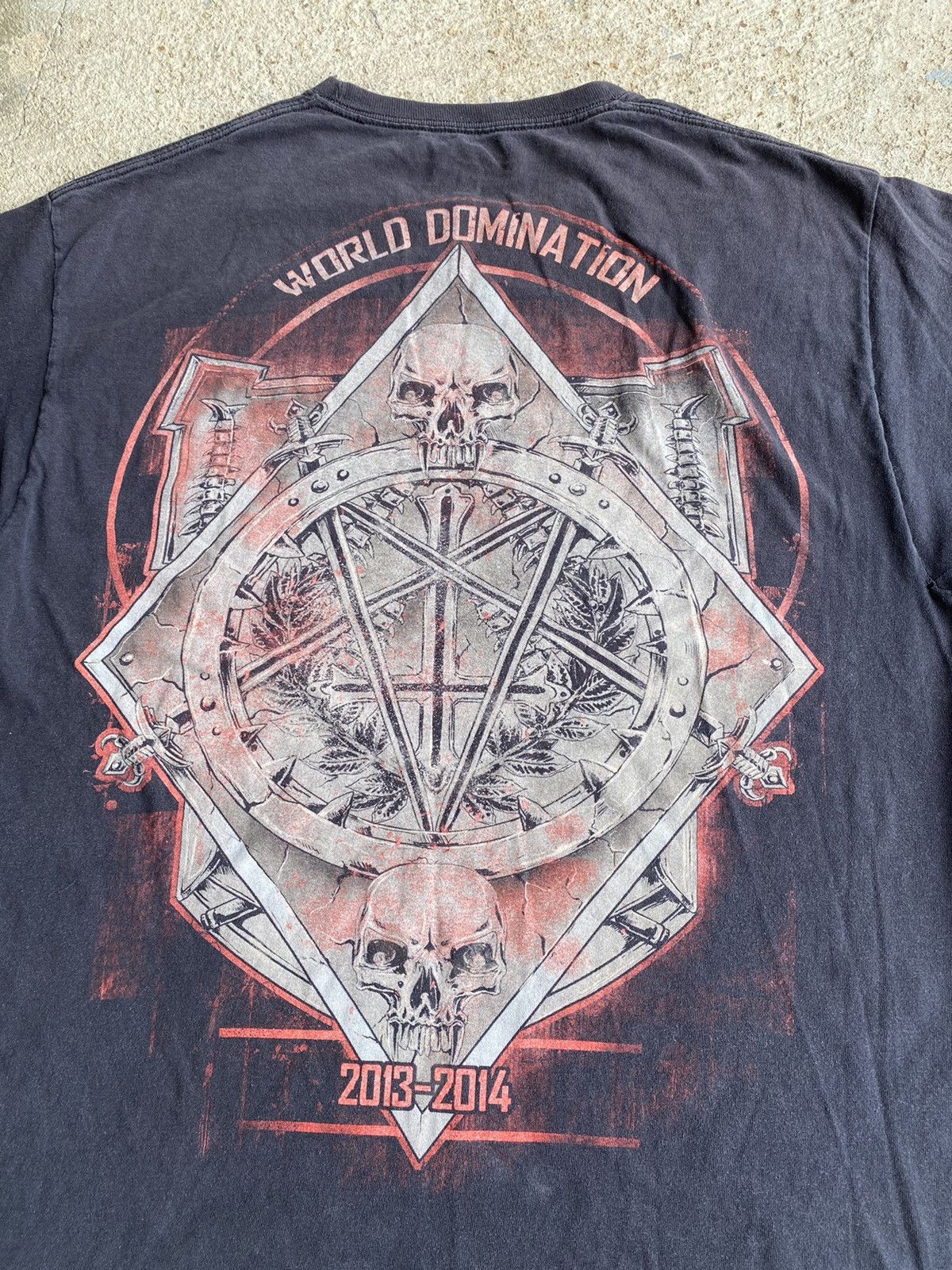 Band Tees × Vintage Vintage Style Slayer Double Sided Faded Distressed Shirt Size US M / EU 48-50 / 2 - 6 Thumbnail