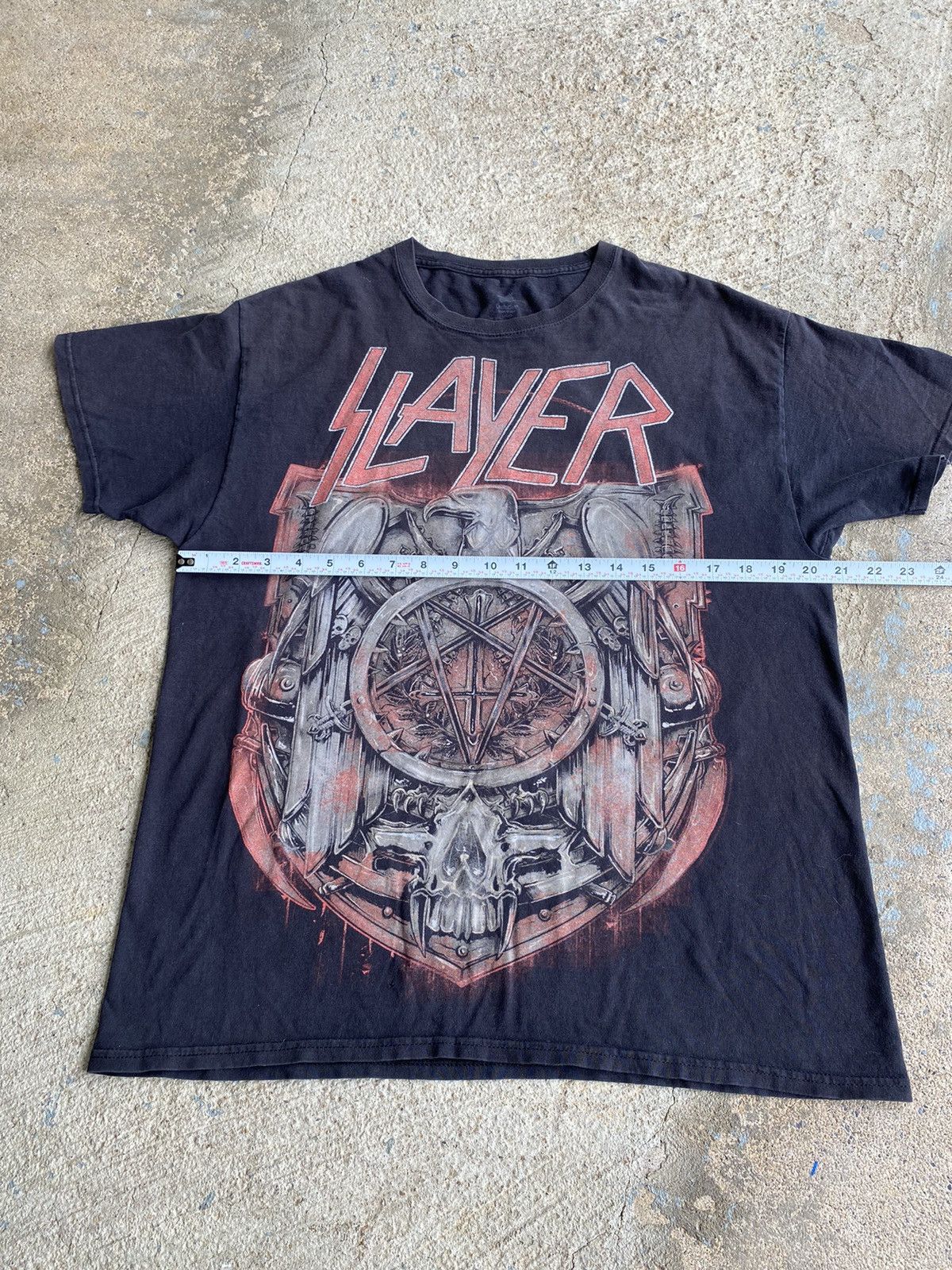 Band Tees × Vintage Vintage Style Slayer Double Sided Faded Distressed Shirt Size US M / EU 48-50 / 2 - 9 Thumbnail