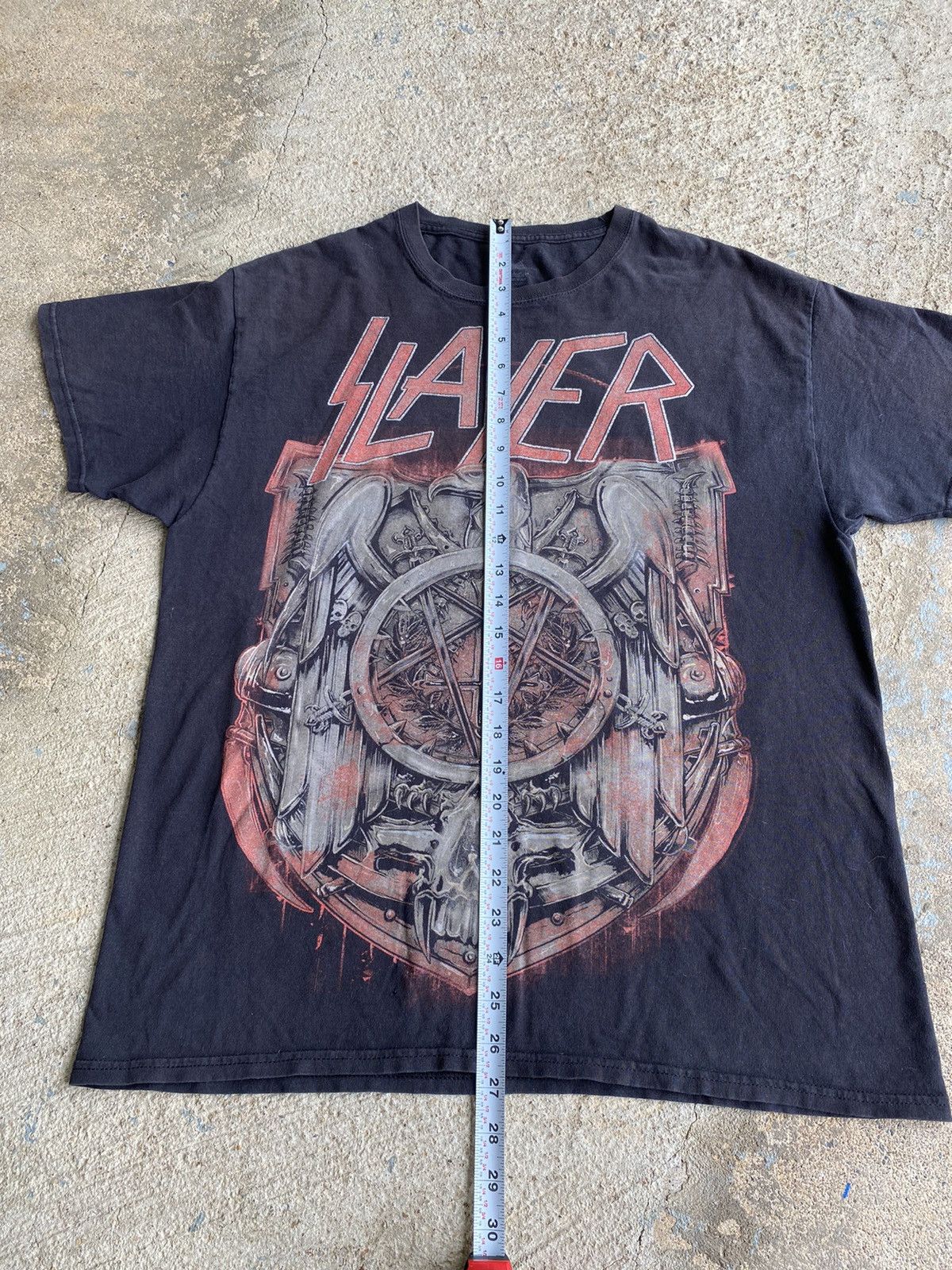 Band Tees × Vintage Vintage Style Slayer Double Sided Faded Distressed Shirt Size US M / EU 48-50 / 2 - 8 Thumbnail