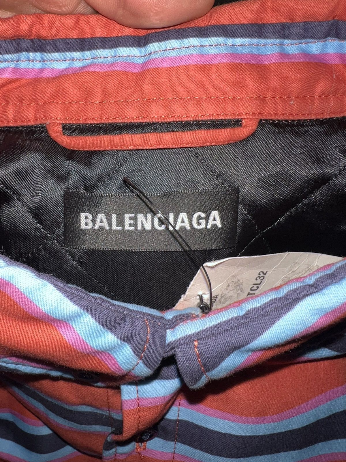 Balenciaga Balenciaga Over-sized Striped Button Up Size US M / EU 48-50 / 2 - 5 Thumbnail