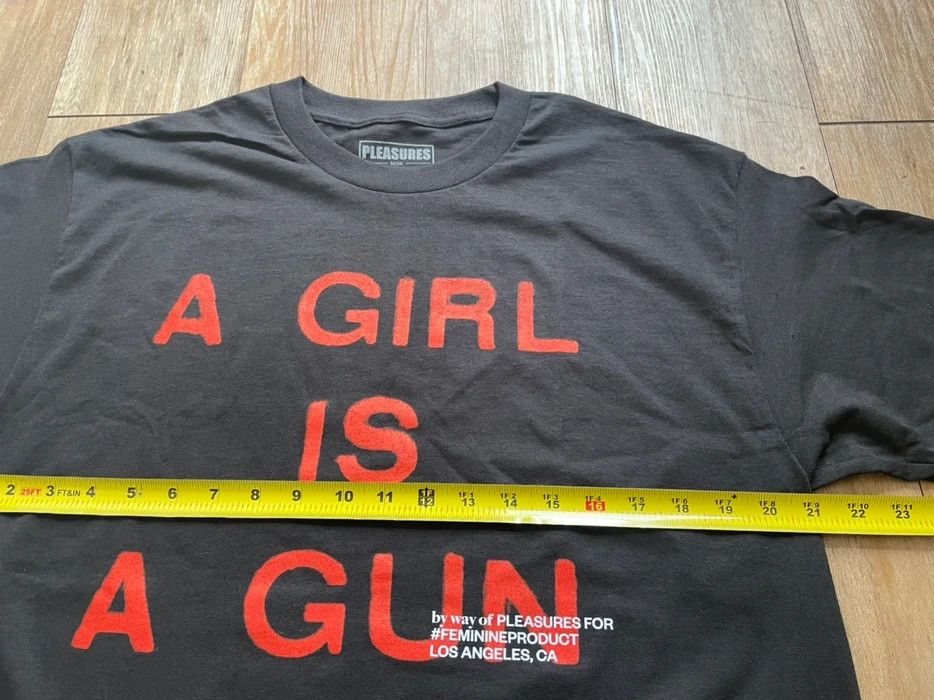 Pleasures Large Black Red A Girl is A Gun Tee Shirt Merch Joy Red Size US L / EU 52-54 / 3 - 8 Thumbnail