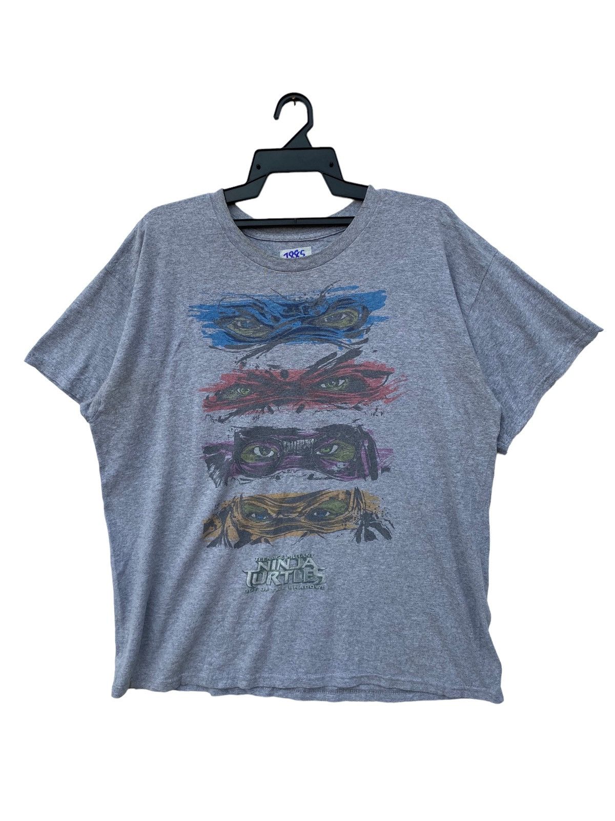 image of Cartoon Network x Vintage Teenage Mutan Ninja Turtle Movies in Grey, Men's (Size XL)