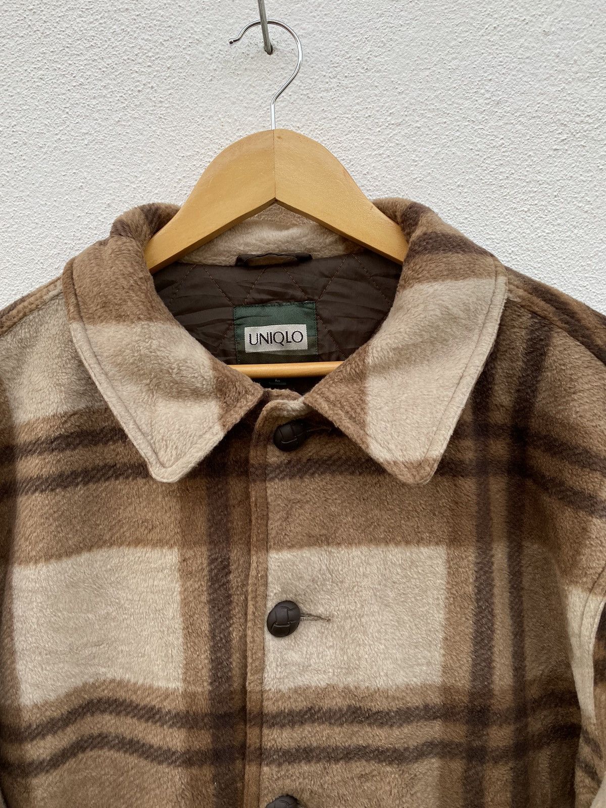 Uniqlo Uniqlo sherpa checkered jacket Size US L / EU 52-54 / 3 - 3 Thumbnail