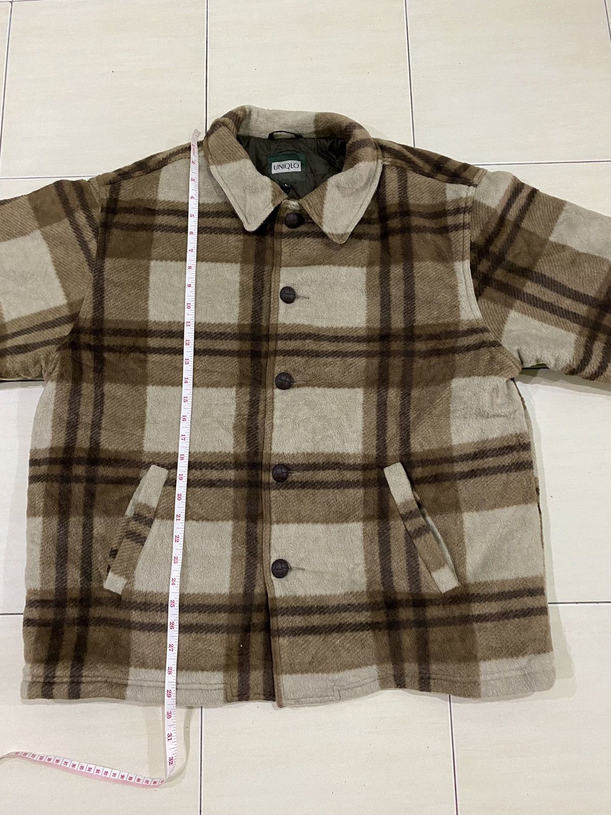 Uniqlo Uniqlo sherpa checkered jacket Size US L / EU 52-54 / 3 - 8 Thumbnail