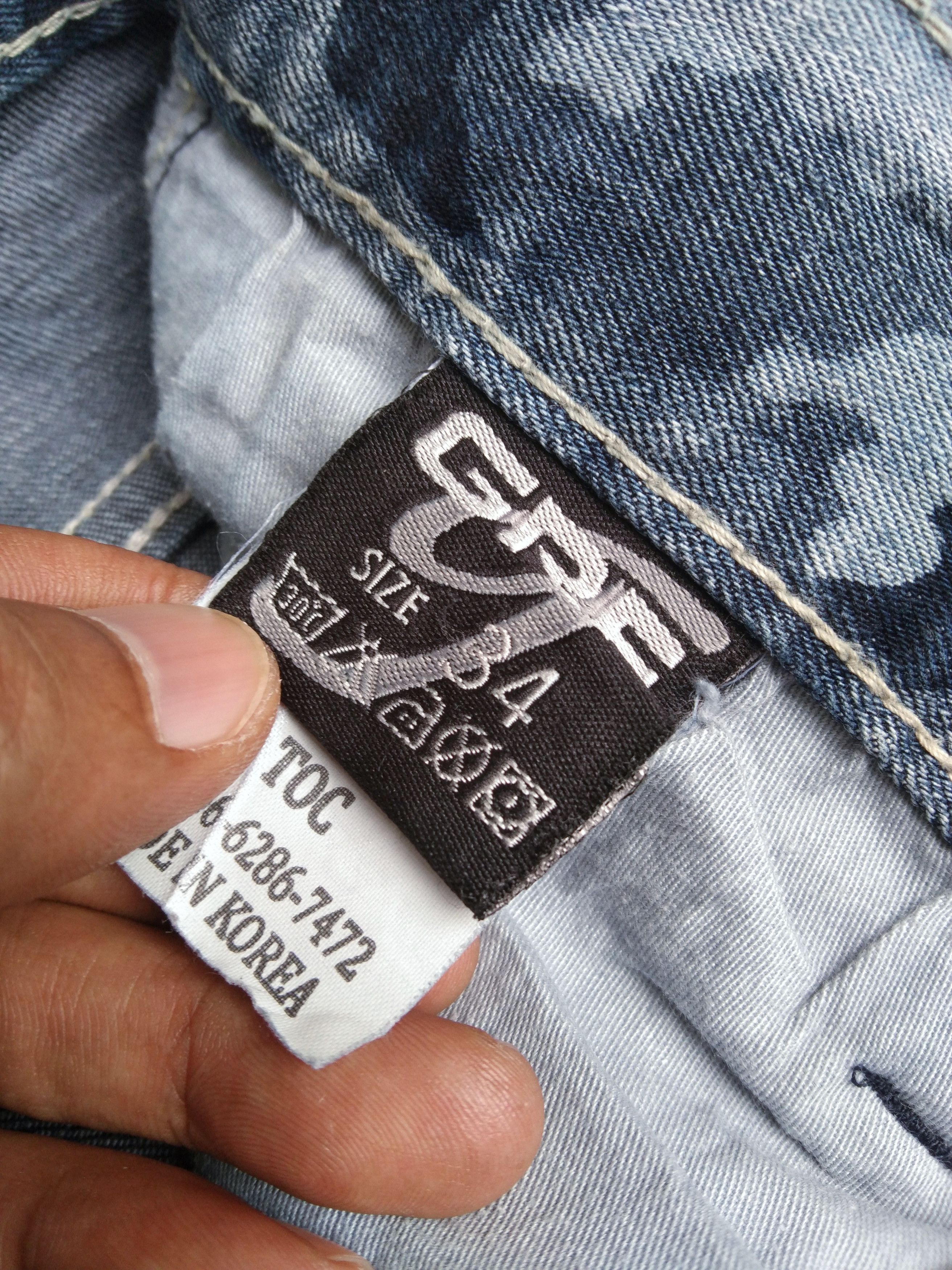 Jean GRF Korean Brand Camo Jeans Style 34x30 Size US 34 / EU 50 - 7 Thumbnail