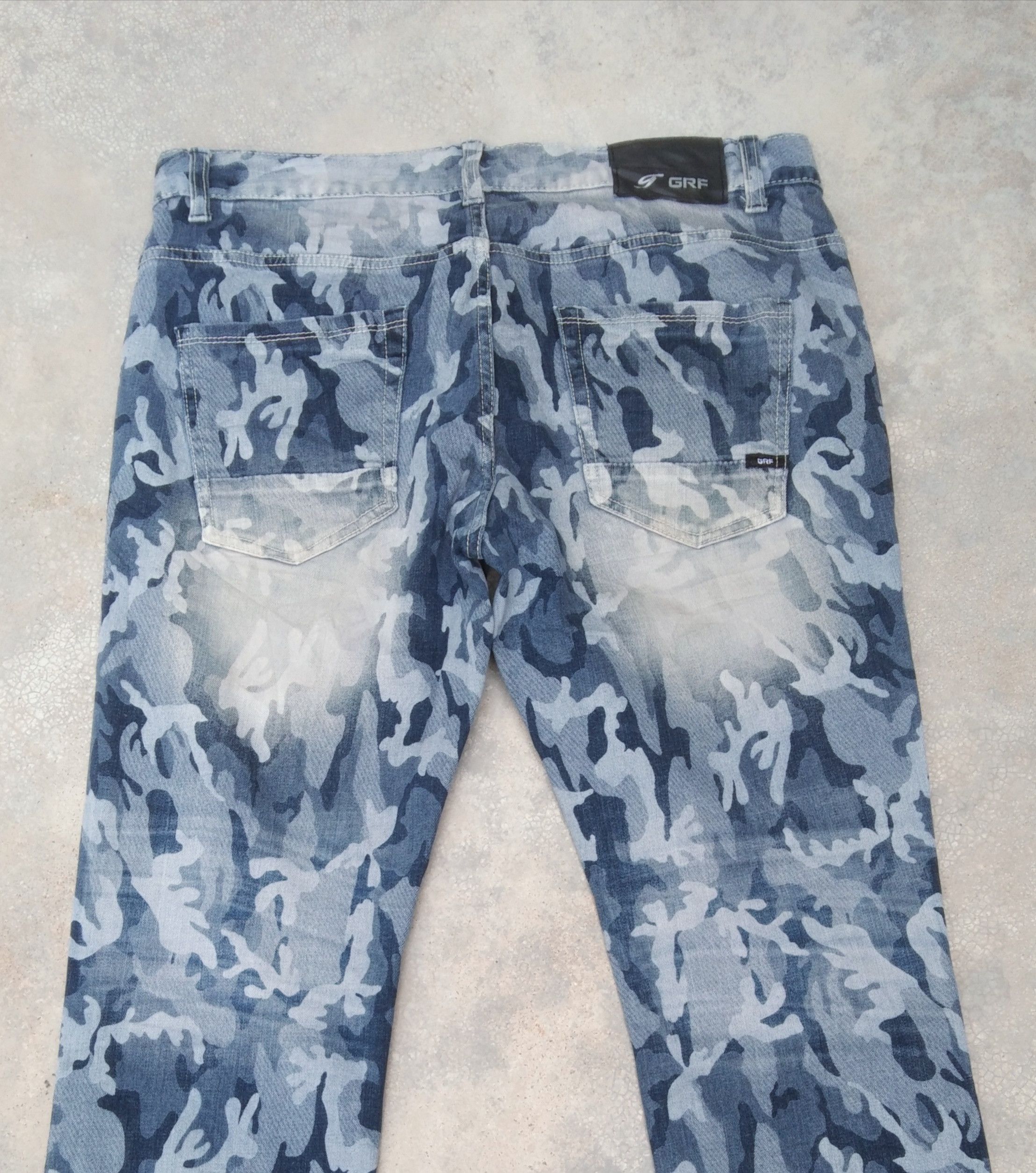 Jean GRF Korean Brand Camo Jeans Style 34x30 Size US 34 / EU 50 - 3 Thumbnail