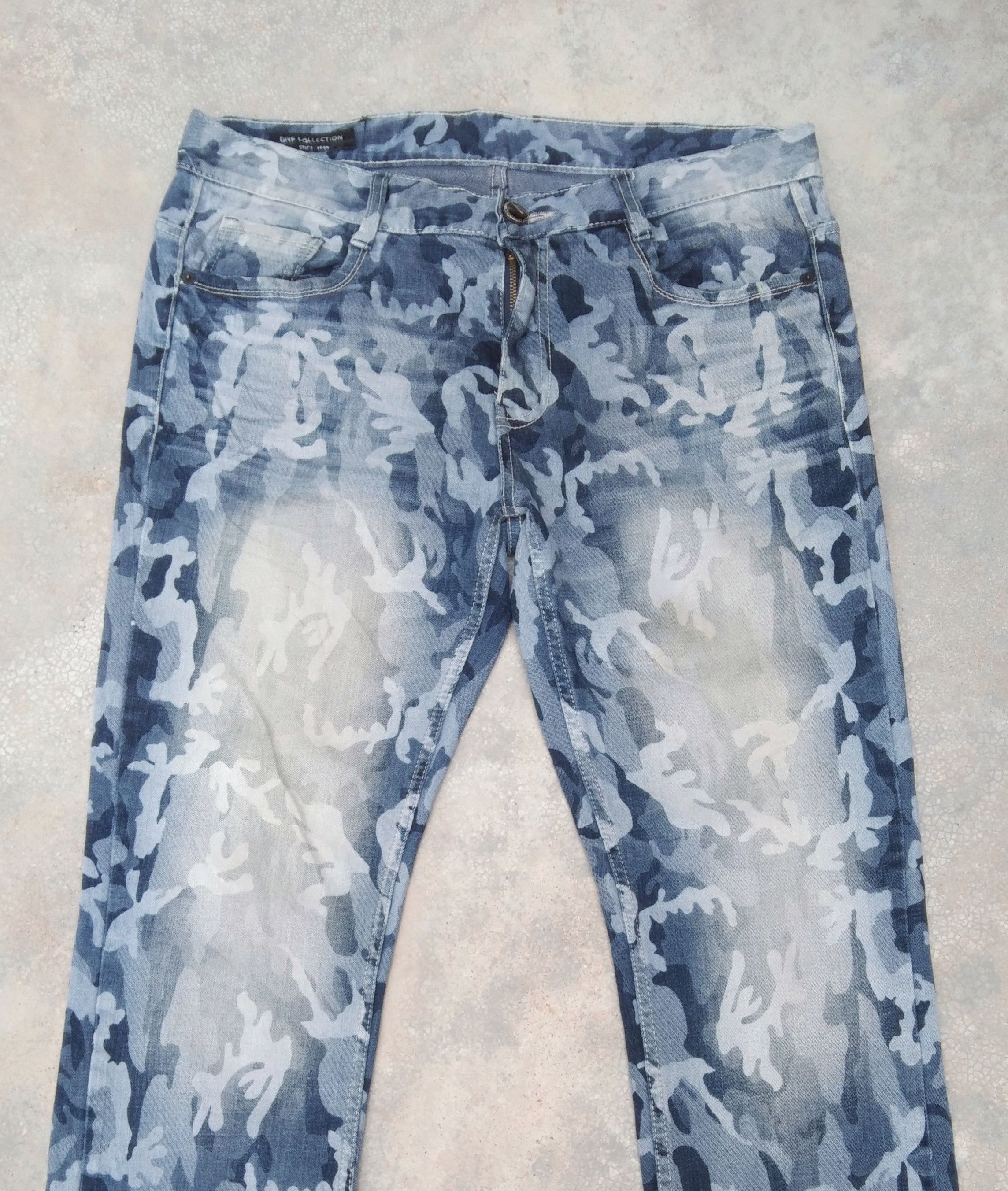 Jean GRF Korean Brand Camo Jeans Style 34x30 Size US 34 / EU 50 - 5 Thumbnail
