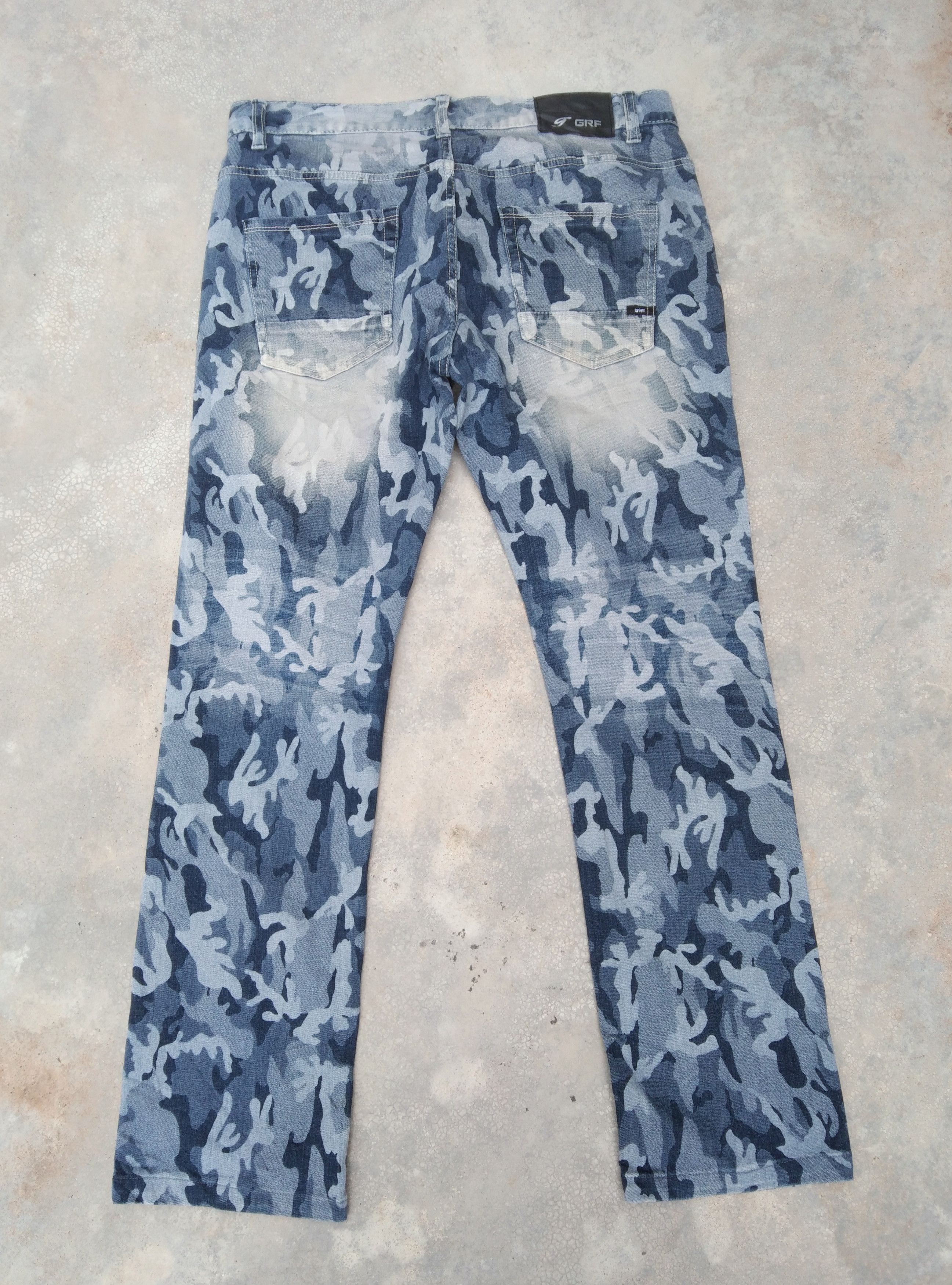 Jean GRF Korean Brand Camo Jeans Style 34x30 Size US 34 / EU 50 - 2 Thumbnail