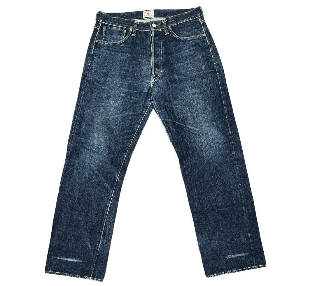 Pherrows Japan Lot 521 Stormy Blue Yellow Selvedge Jeans