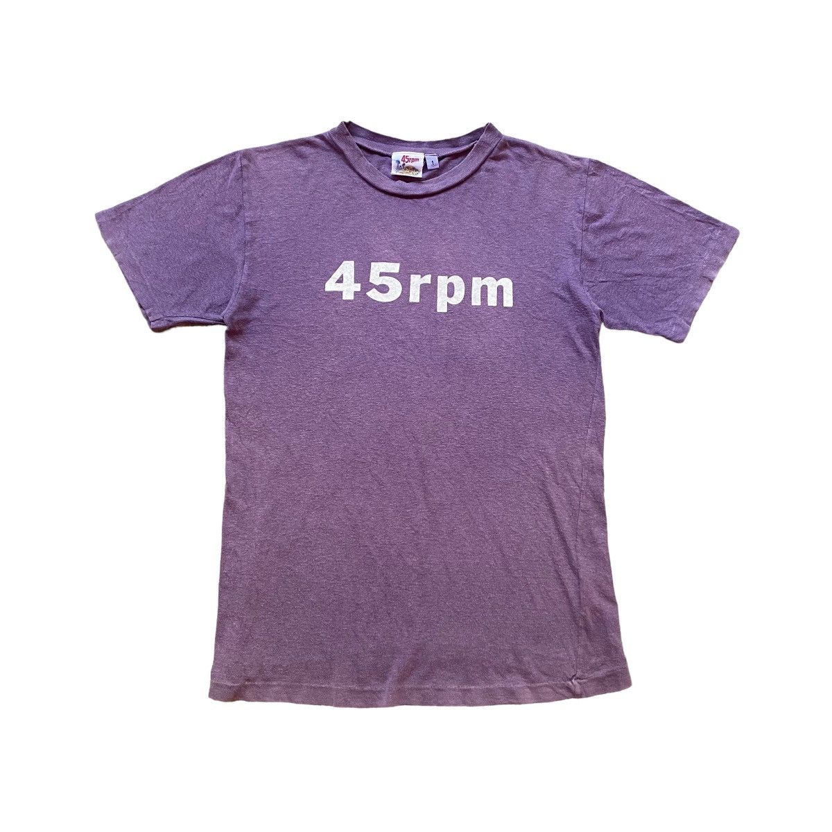 45rpm Vintage Spell Out tee Size US S / EU 44-46 / 1 - 1 Thumbnail