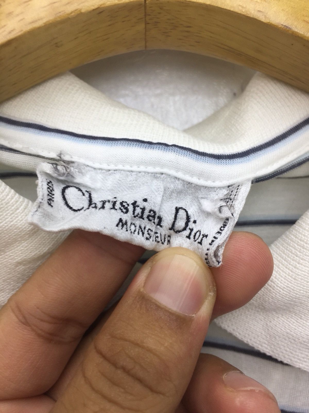 Christian Dior Monsieur Vintage Christian Dior Polo Stripe Shirt Size US S / EU 44-46 / 1 - 3 Thumbnail