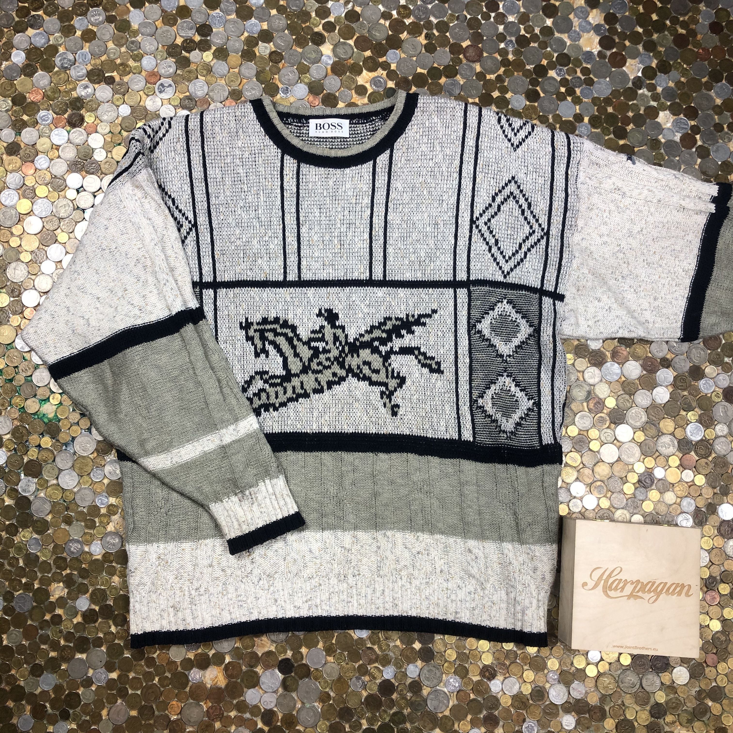 Hugo Boss Hugo Boss Vintage 90s sweater Size US XL / EU 56 / 4 - 1 Thumbnail