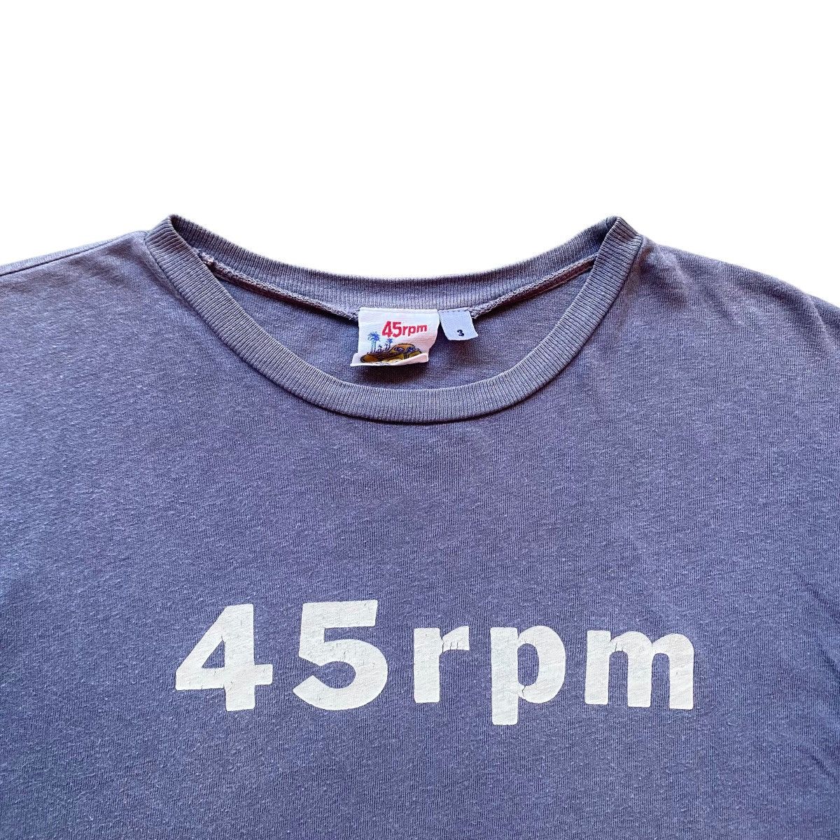 45rpm Vintage Spell Out tee Size US M / EU 48-50 / 2 - 2 Thumbnail