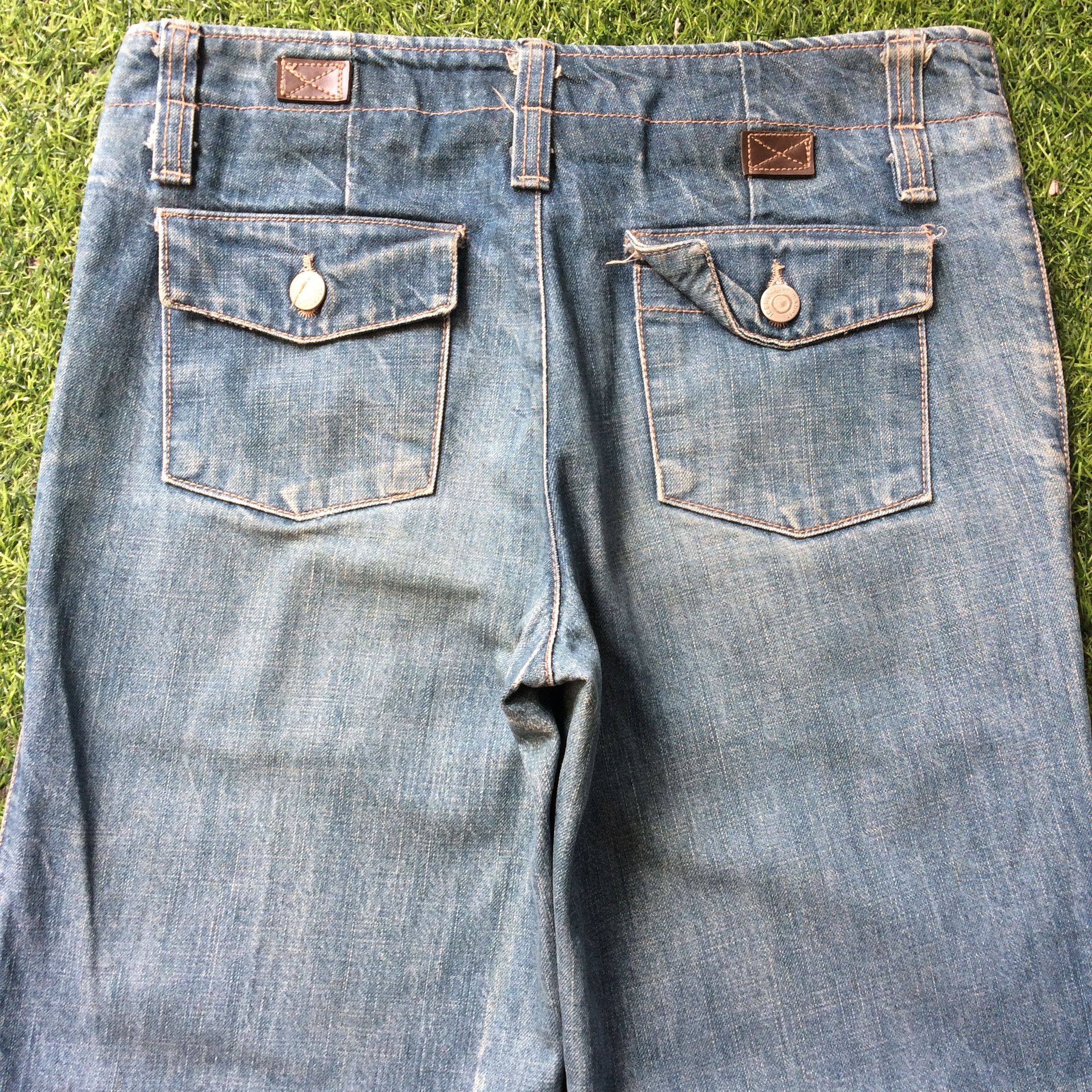 Japanese Brand Japanese Super Wide Leg Bootcut Jeans #D-429 Size 27" / US 4 / IT 40 - 6 Thumbnail