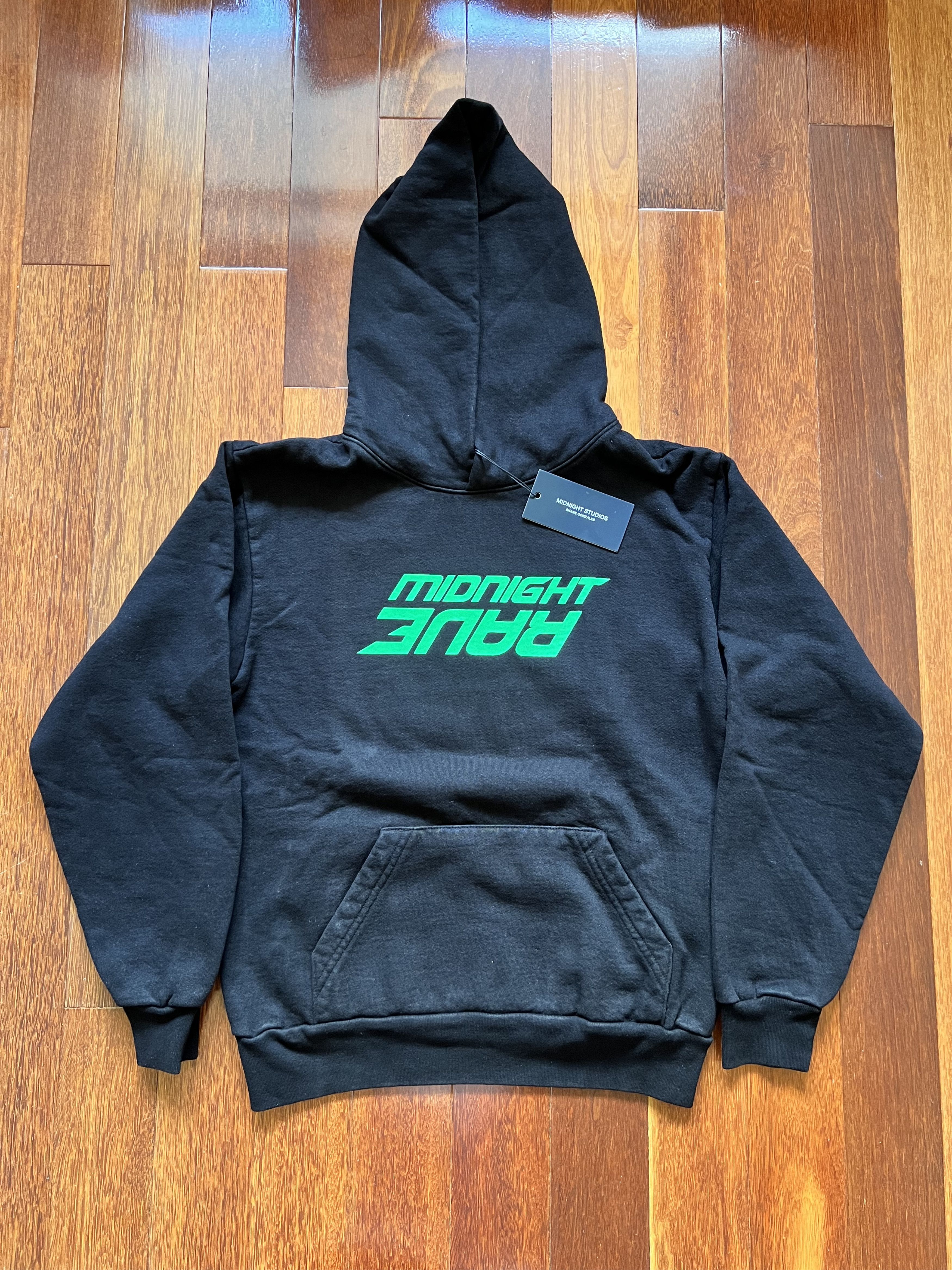 AWGE × Midnight Studios 💚 Midnight Studios x AWGE Pop Up Exclusive Rave Hoodie NEW Size US S / EU 44-46 / 1 - 1 Thumbnail