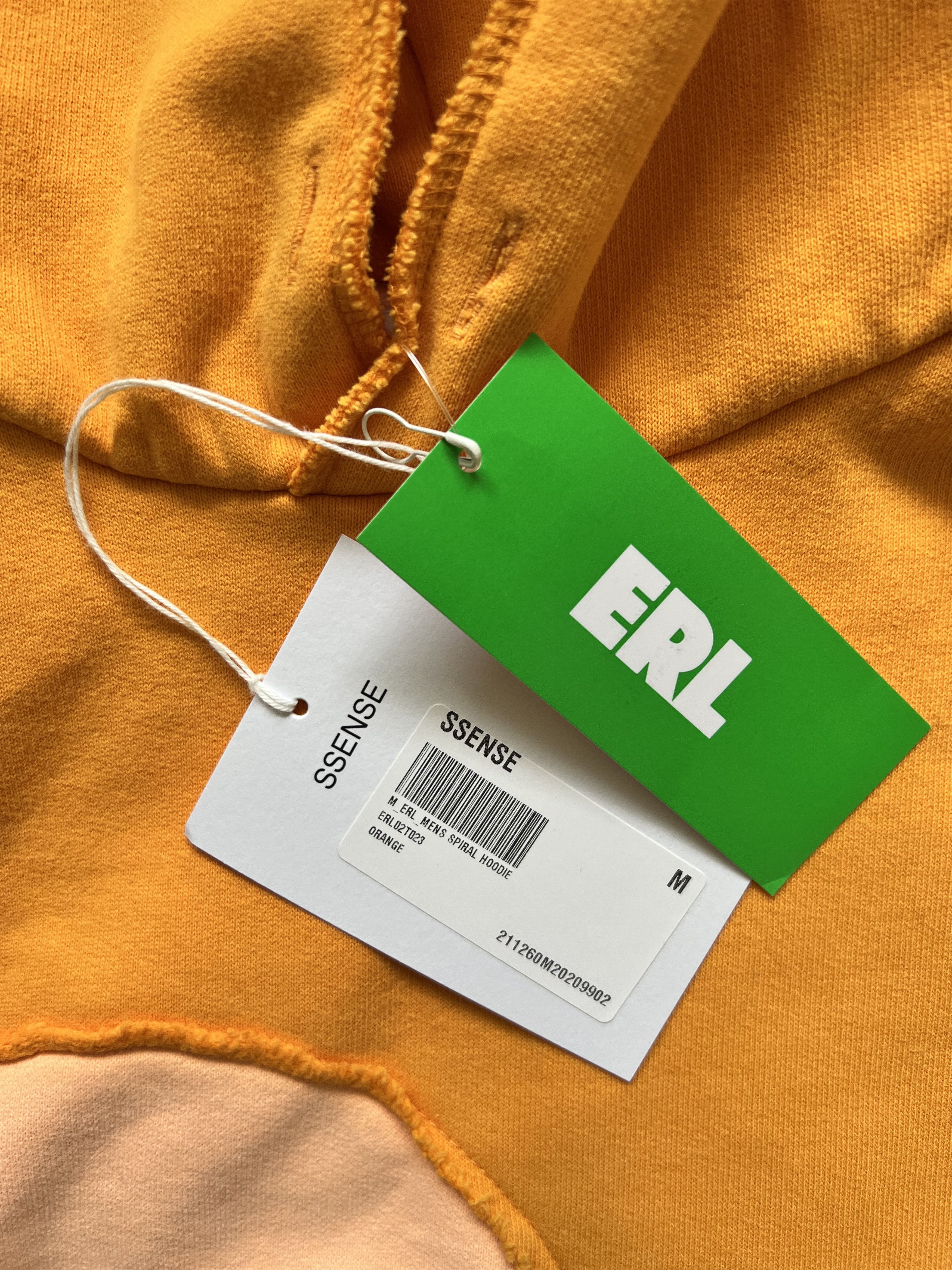 ERL 💚 SS21 ERL Orange Wave Swirl Hoodie Medium NEW Size US M / EU 48-50 / 2 - 3 Thumbnail