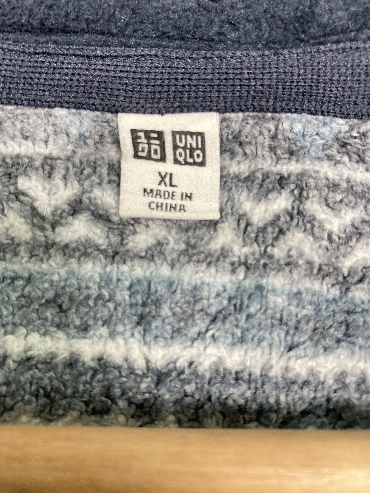 Japanese Brand Uniqlo Fleece Zipper Up #19-3 Size US XL / EU 56 / 4 - 3 Thumbnail