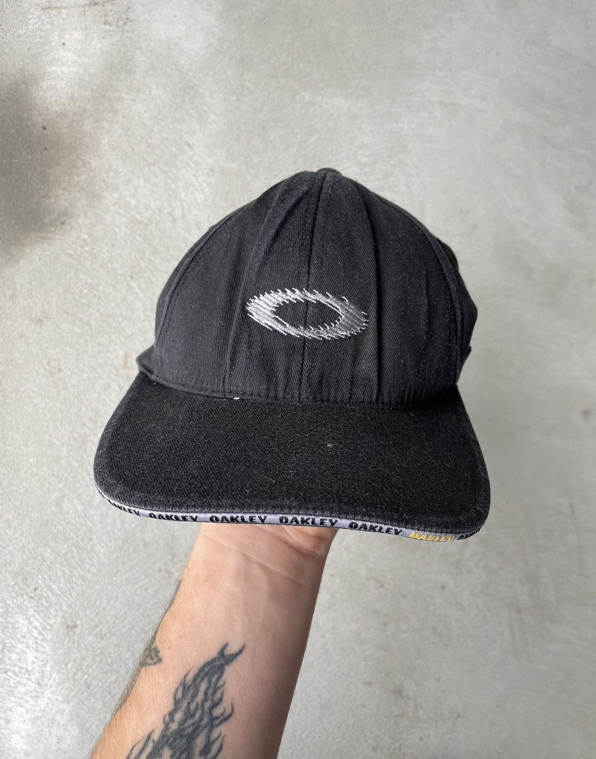 帽子 vintage made in USA OAKEY black cap vintage made in USA OAKEY black cap