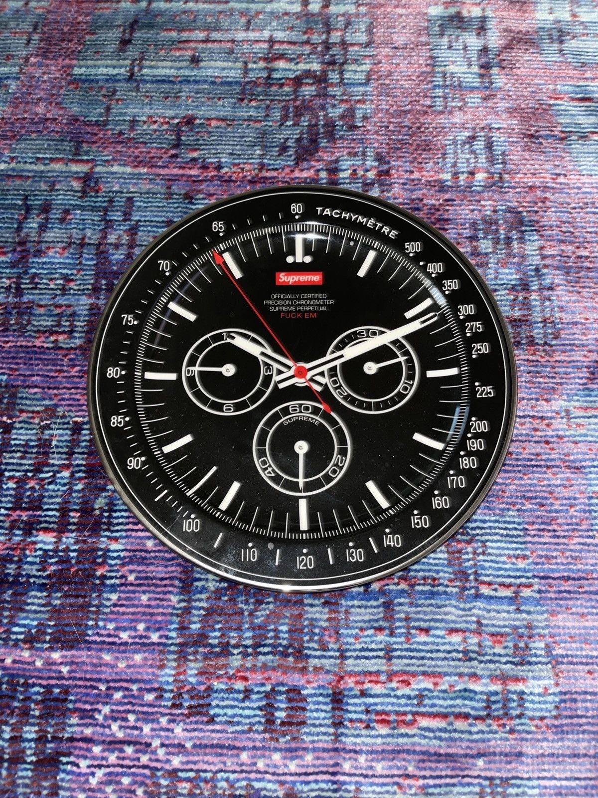 image of Supreme Plate Clock in Black, Men's