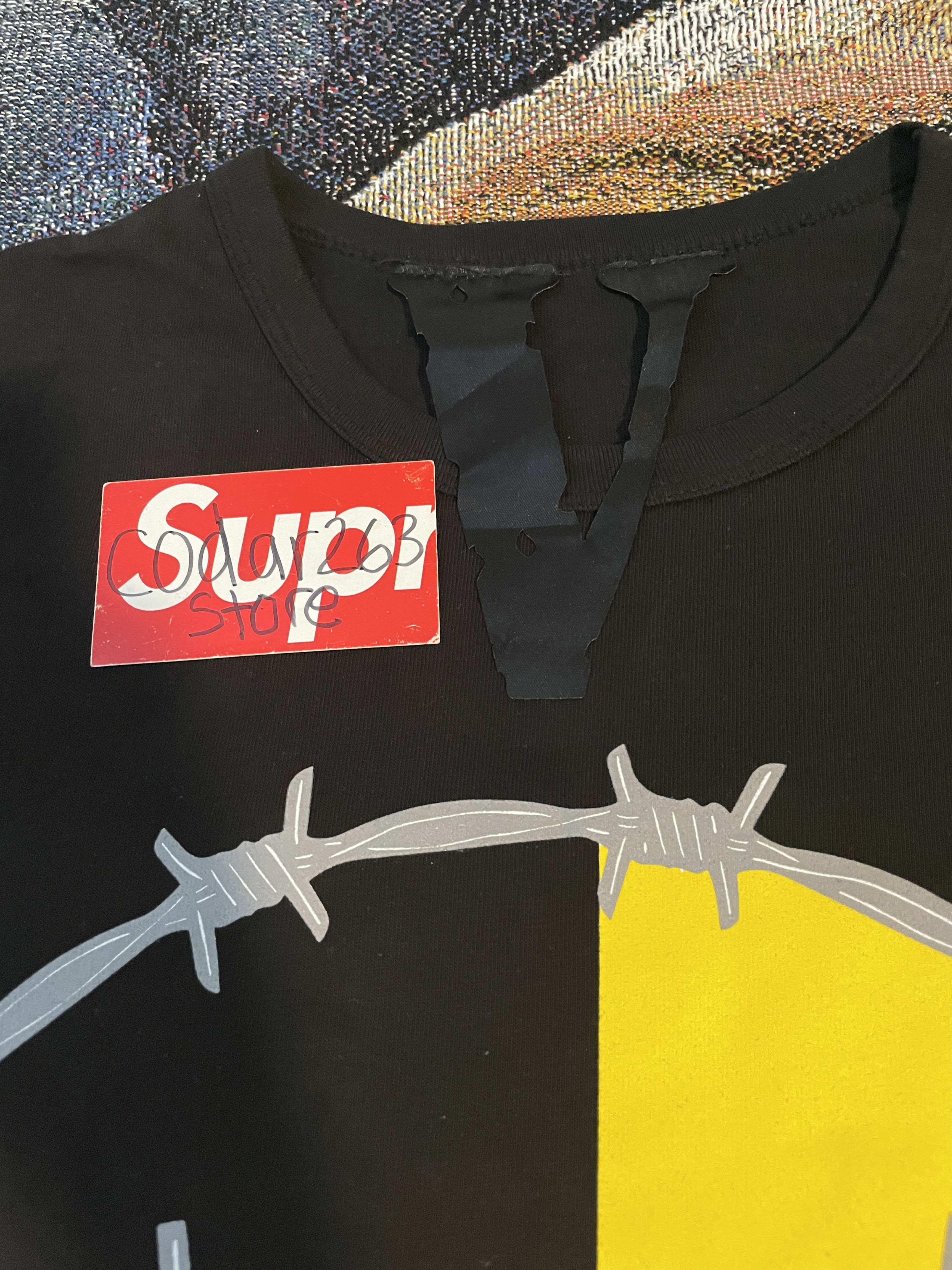 A$AP Rocky × Vlone VLONE x Testing Tee A$AP Rocky AWGE Barbed Wire Smiley Tour Size US S / EU 44-46 / 1 - 6 Thumbnail