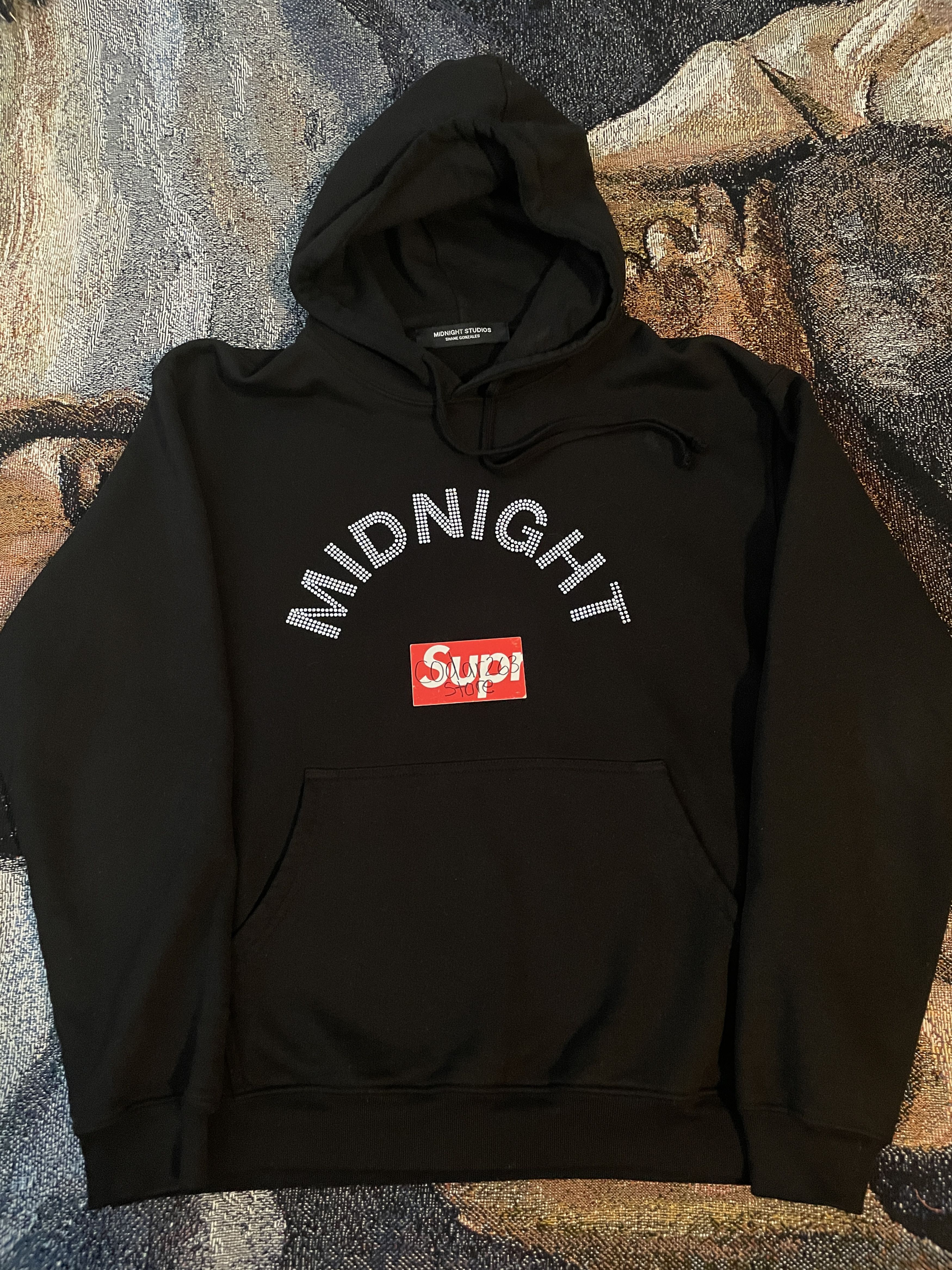 Midnight Studios Swarovski Crystal Rhinestone Hoodie - Midnight Studios Rave Size US M / EU 48-50 / 2 - 2 Thumbnail