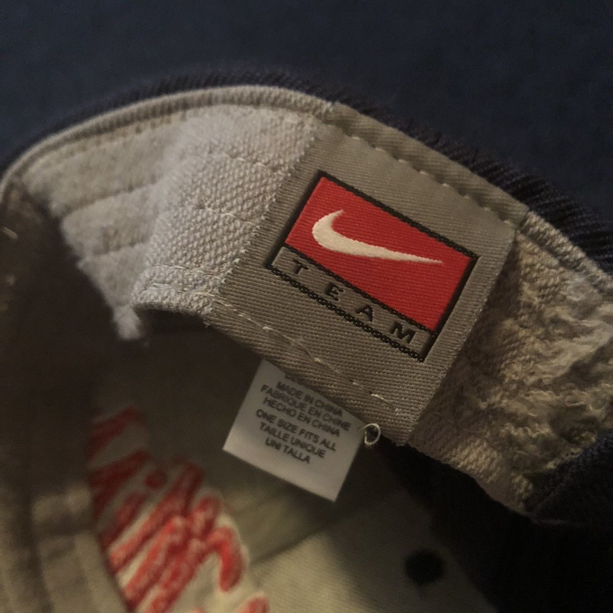 Nike Vintage Nike Team Ole Miss University Velcro Adjustable Hat Size ONE SIZE - 7 Thumbnail