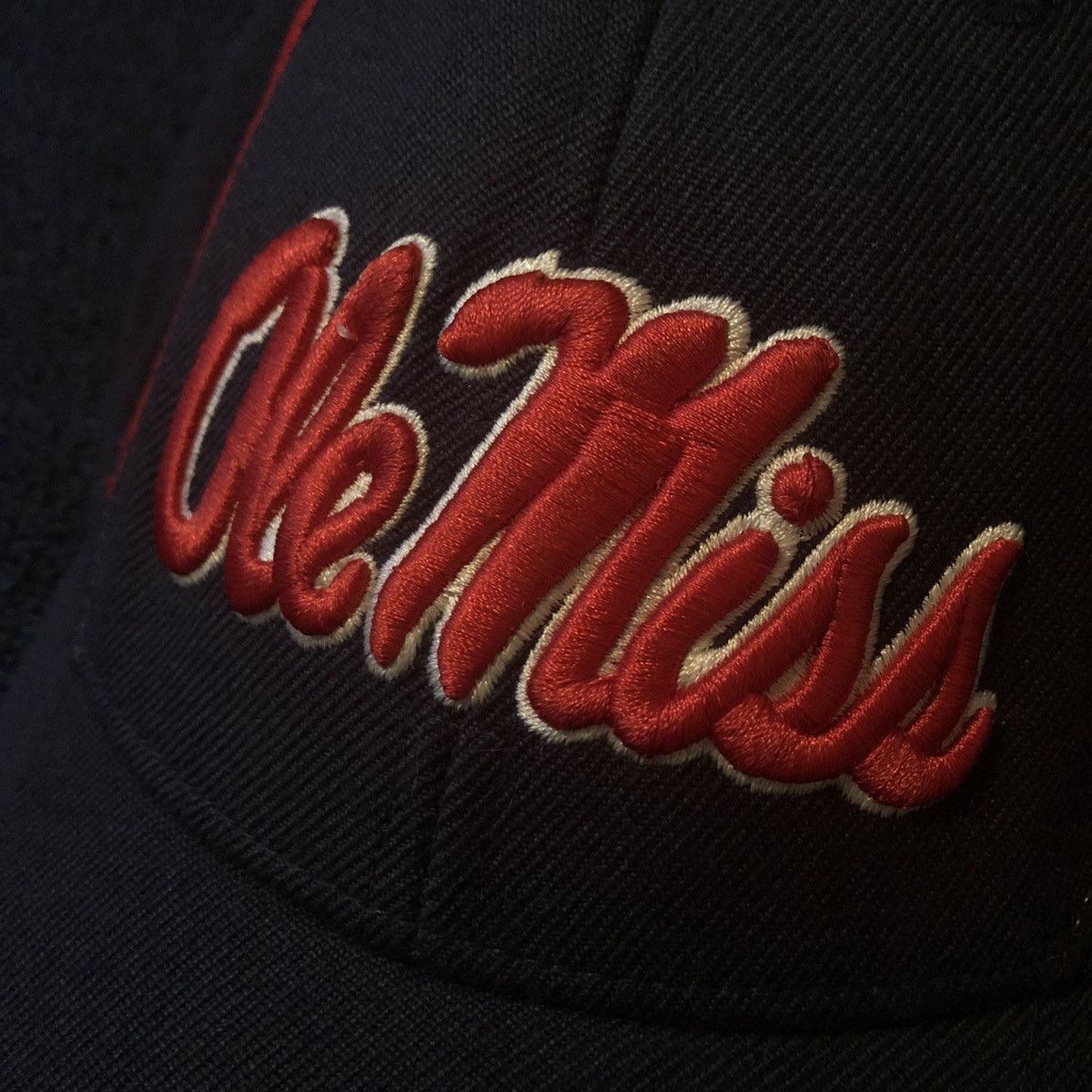 Nike Vintage Nike Team Ole Miss University Velcro Adjustable Hat Size ONE SIZE - 3 Thumbnail