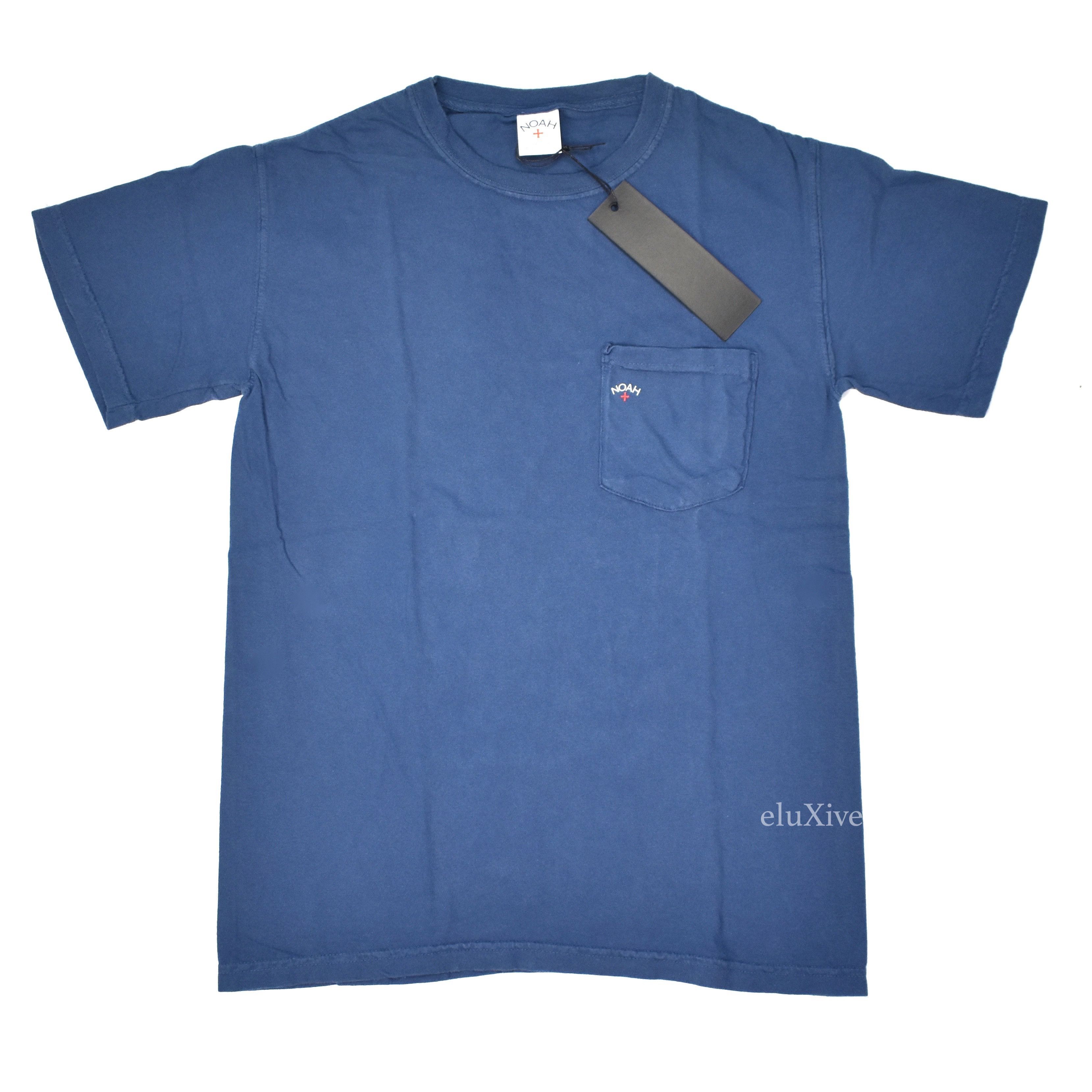 Noah SS17 Navy Core Logo Pocket T-Shirt DS