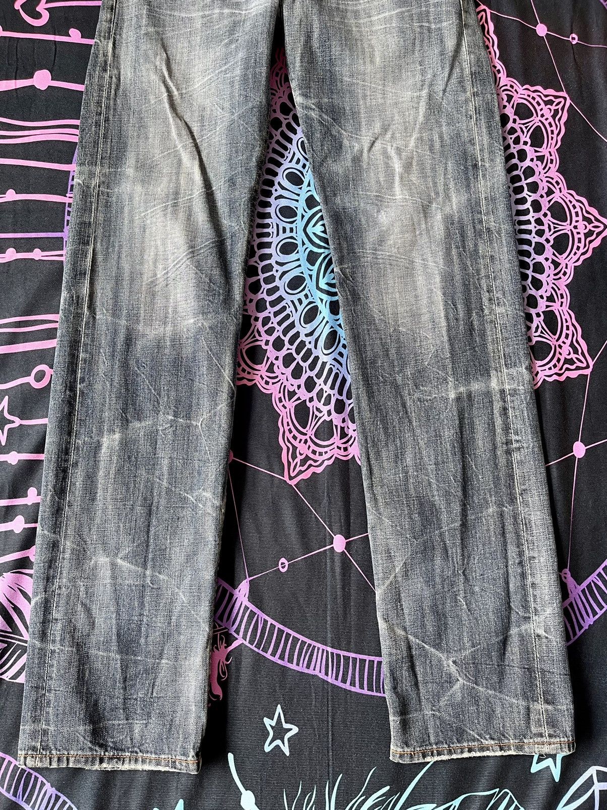 Japanese Brand × Vintage VINTAGE DISTRESSED WING JEANS ANTI LABEL JEANS SIZE 32X34 Size US 32 / EU 48 - 3 Thumbnail