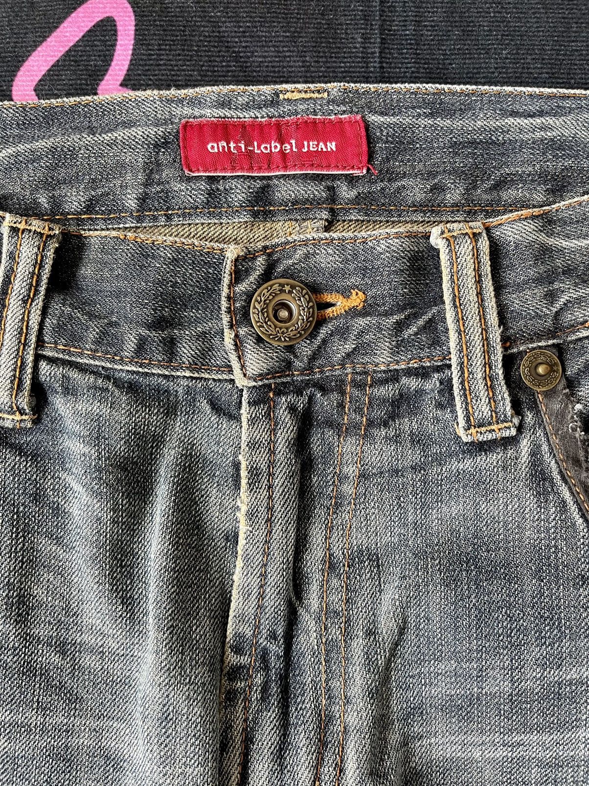 Japanese Brand × Vintage VINTAGE DISTRESSED WING JEANS ANTI LABEL JEANS SIZE 32X34 Size US 32 / EU 48 - 6 Thumbnail