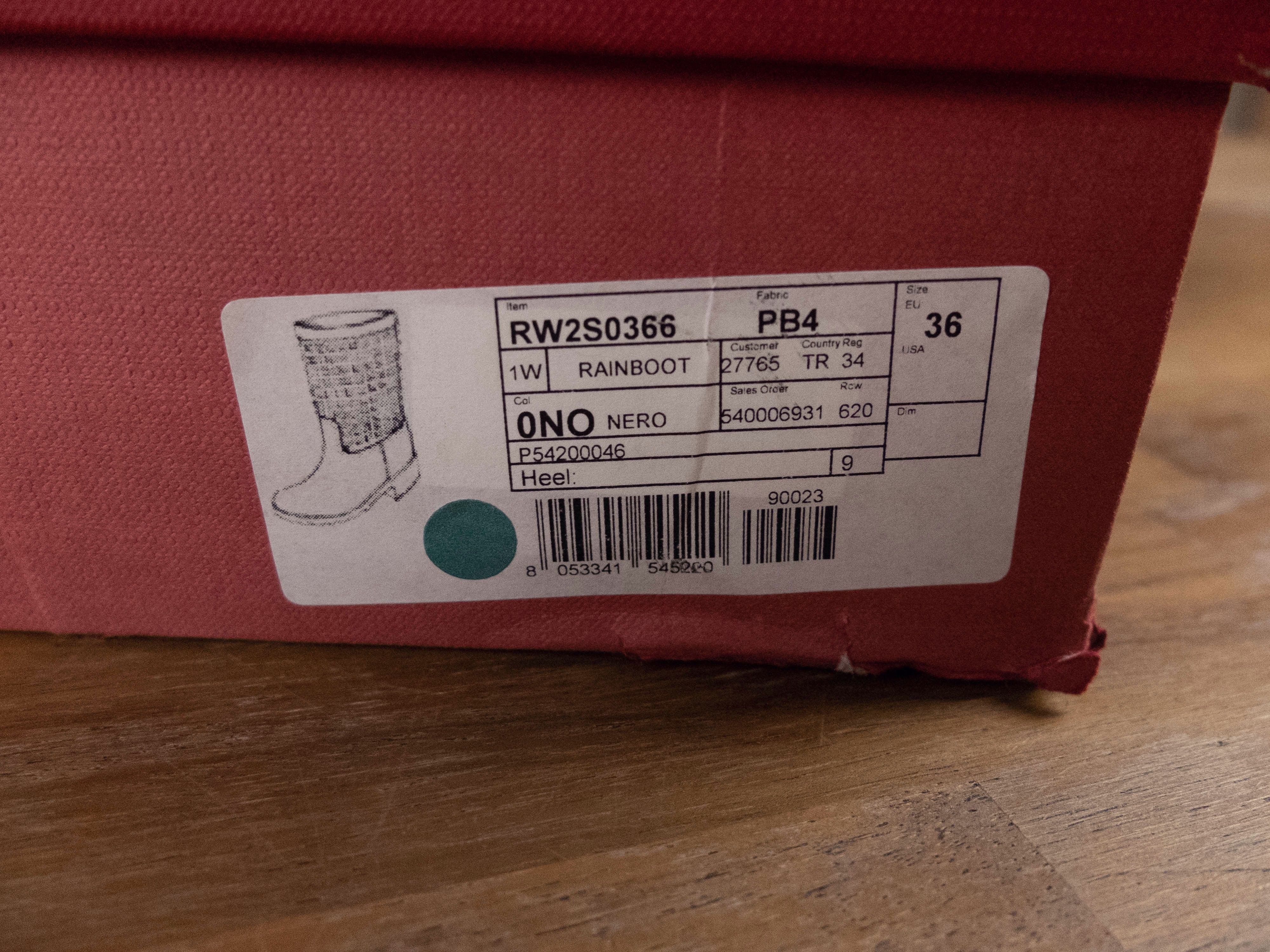 Valentino VALENTINO Rockstud black rubber PVC waterproof boots 6 36 Size US 6 / IT 36 - 14 Thumbnail