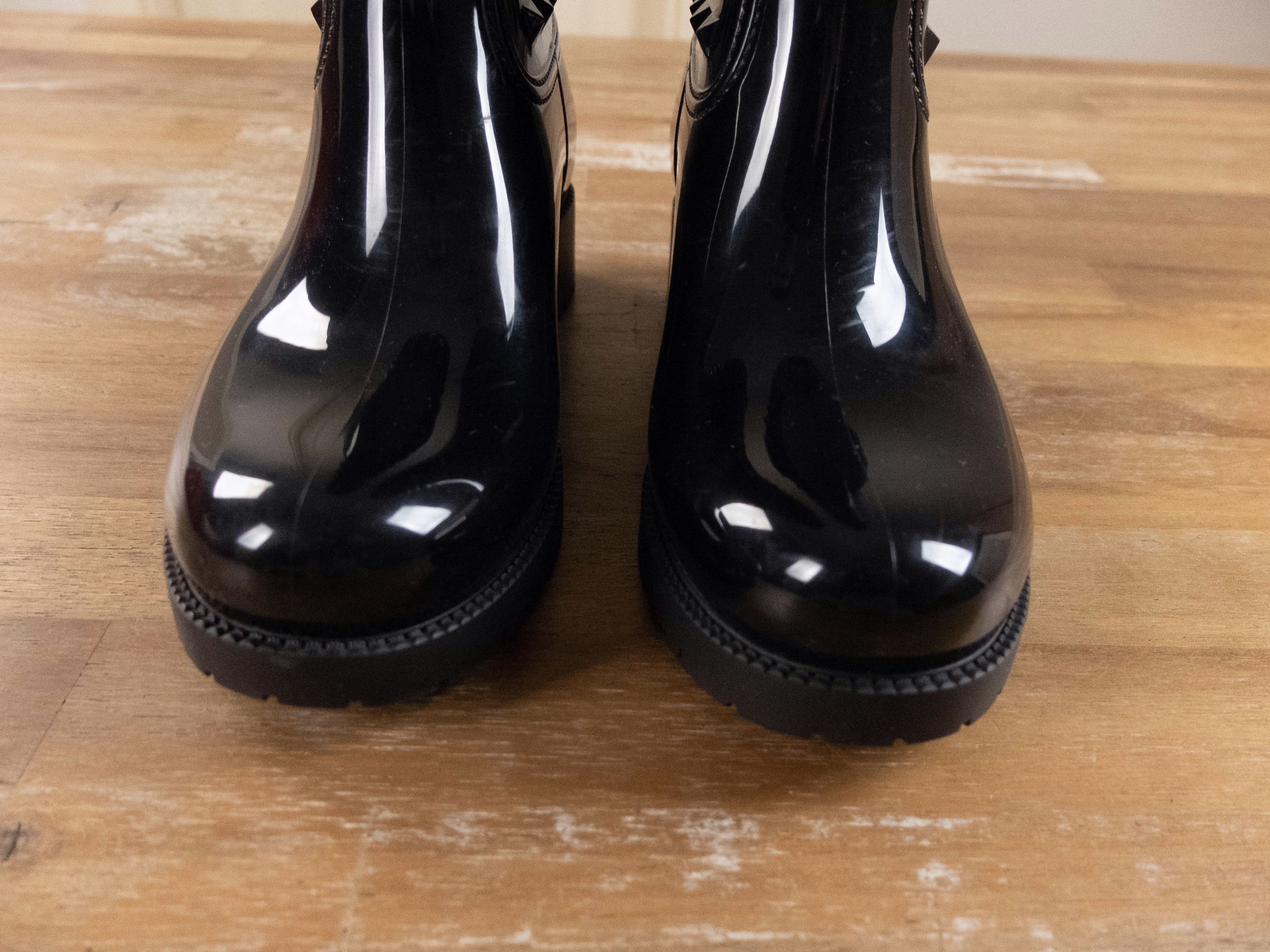 Valentino VALENTINO Rockstud black rubber PVC waterproof boots 6 36 Size US 6 / IT 36 - 7 Thumbnail