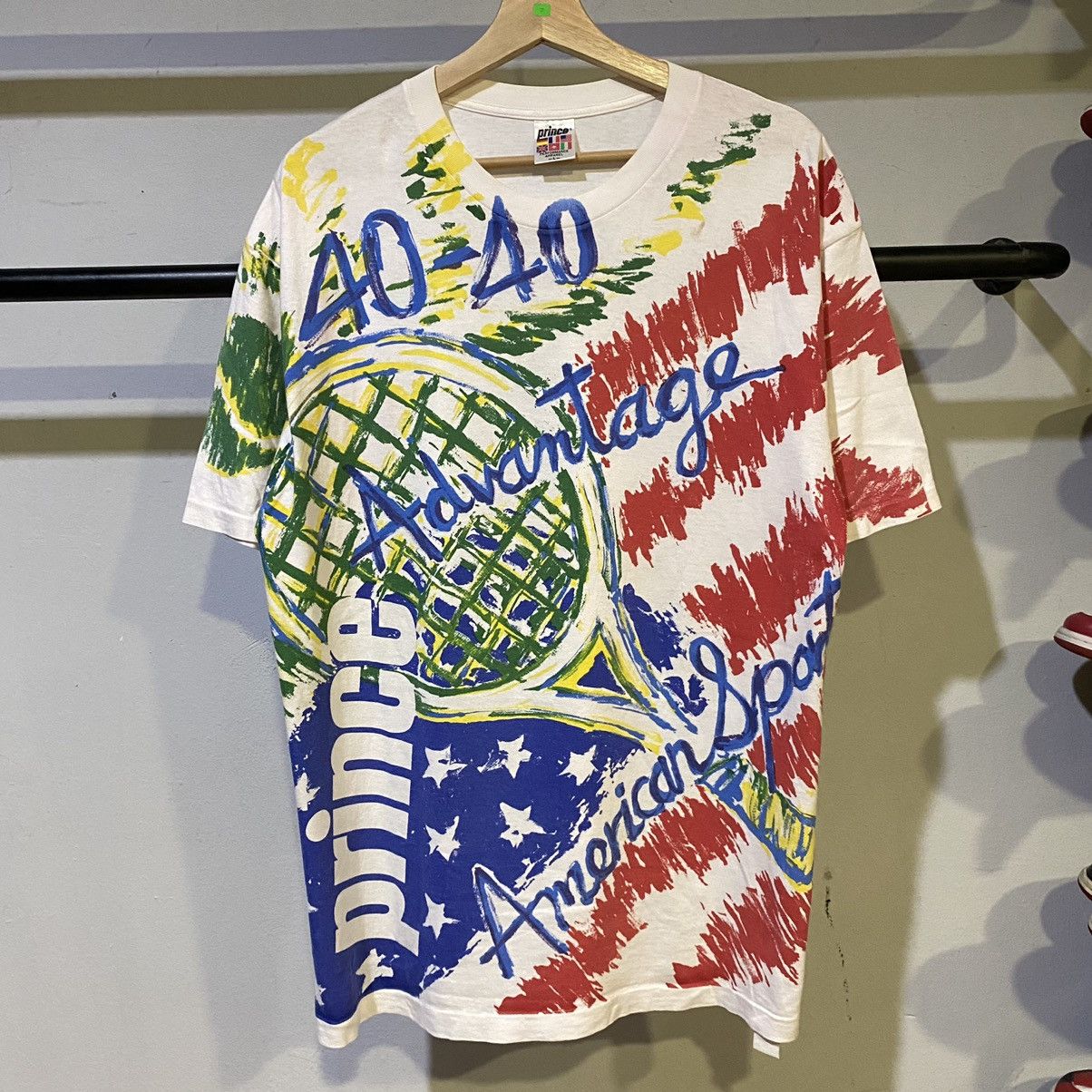 Japanese Brand × Prince × Vintage VINTAGE RARE PIECES‼️Prince Tennis American Sport Tee Size US L / EU 52-54 / 3 - 1 Thumbnail